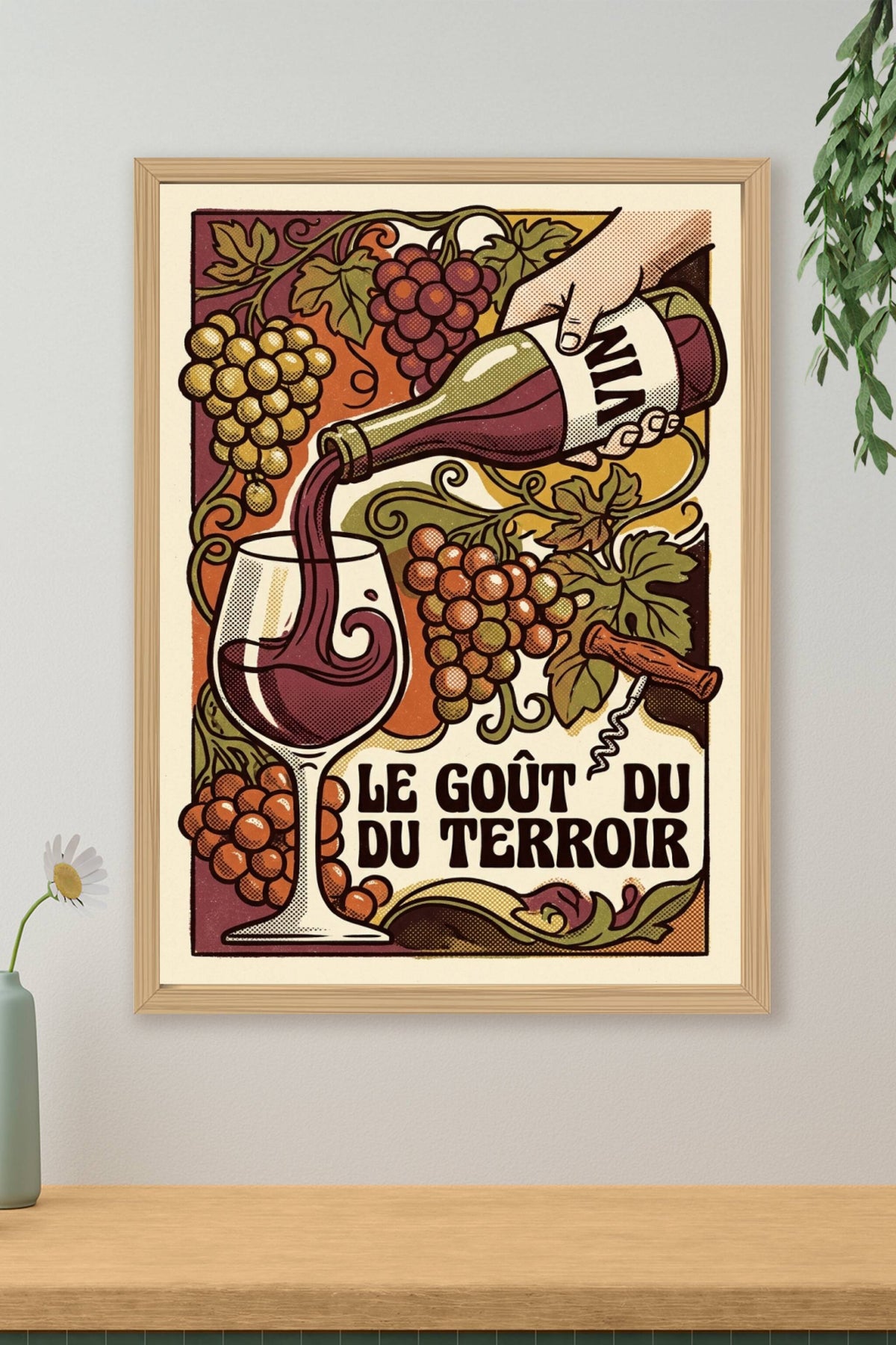 Affiche Le Goût du Terroir, poster vintage