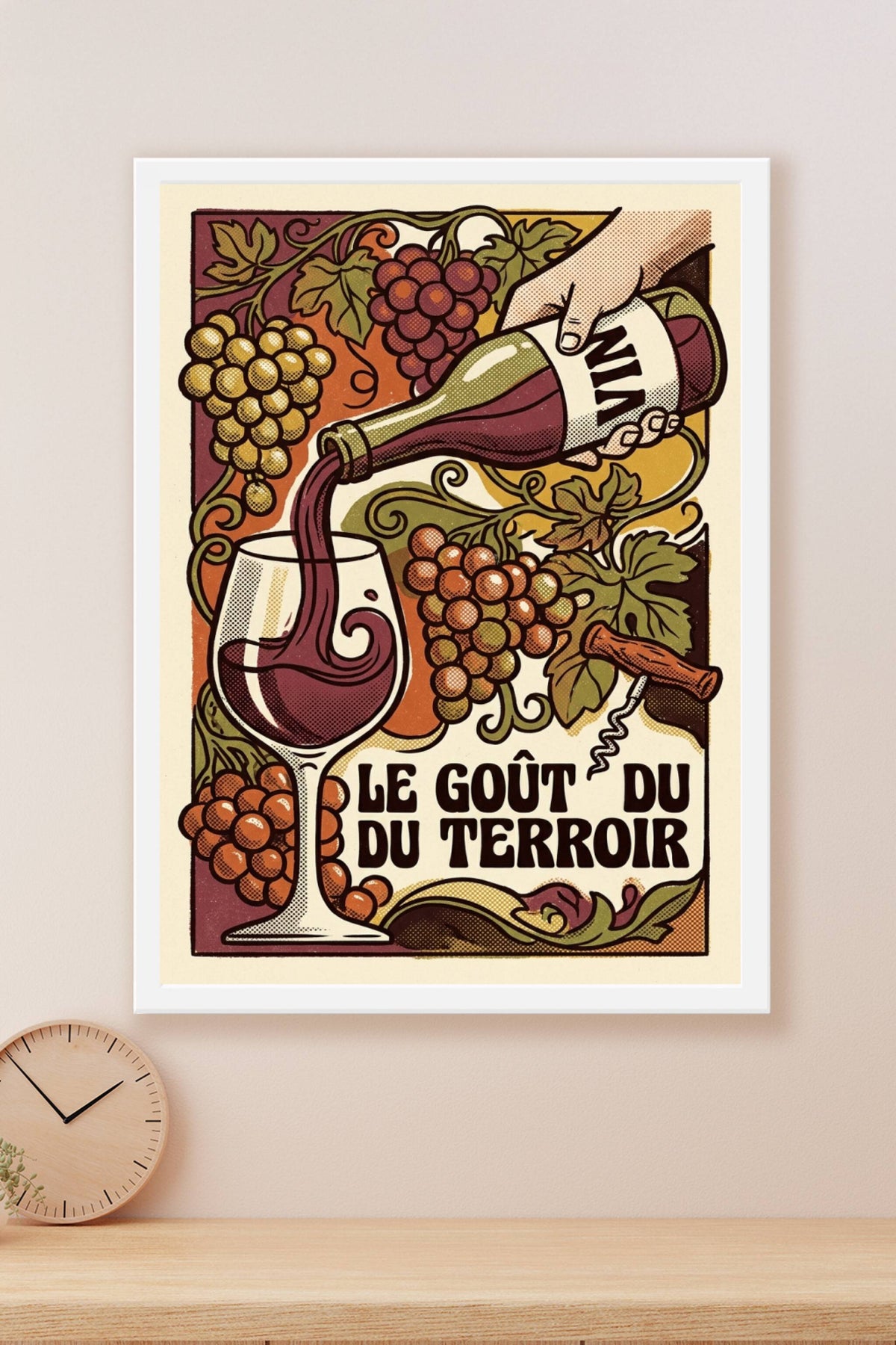 Affiche Le Goût du Terroir, poster vintage