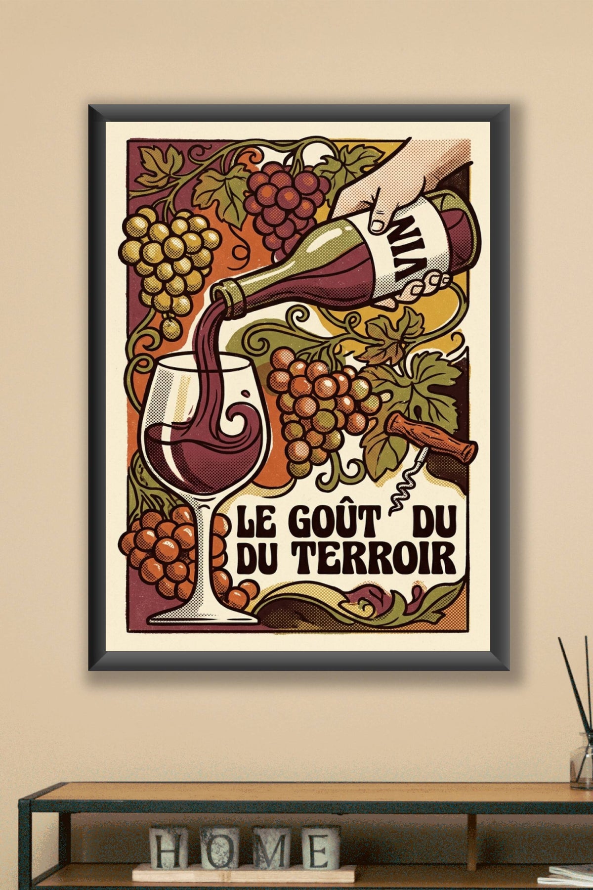 Affiche Le Goût du Terroir, poster vintage