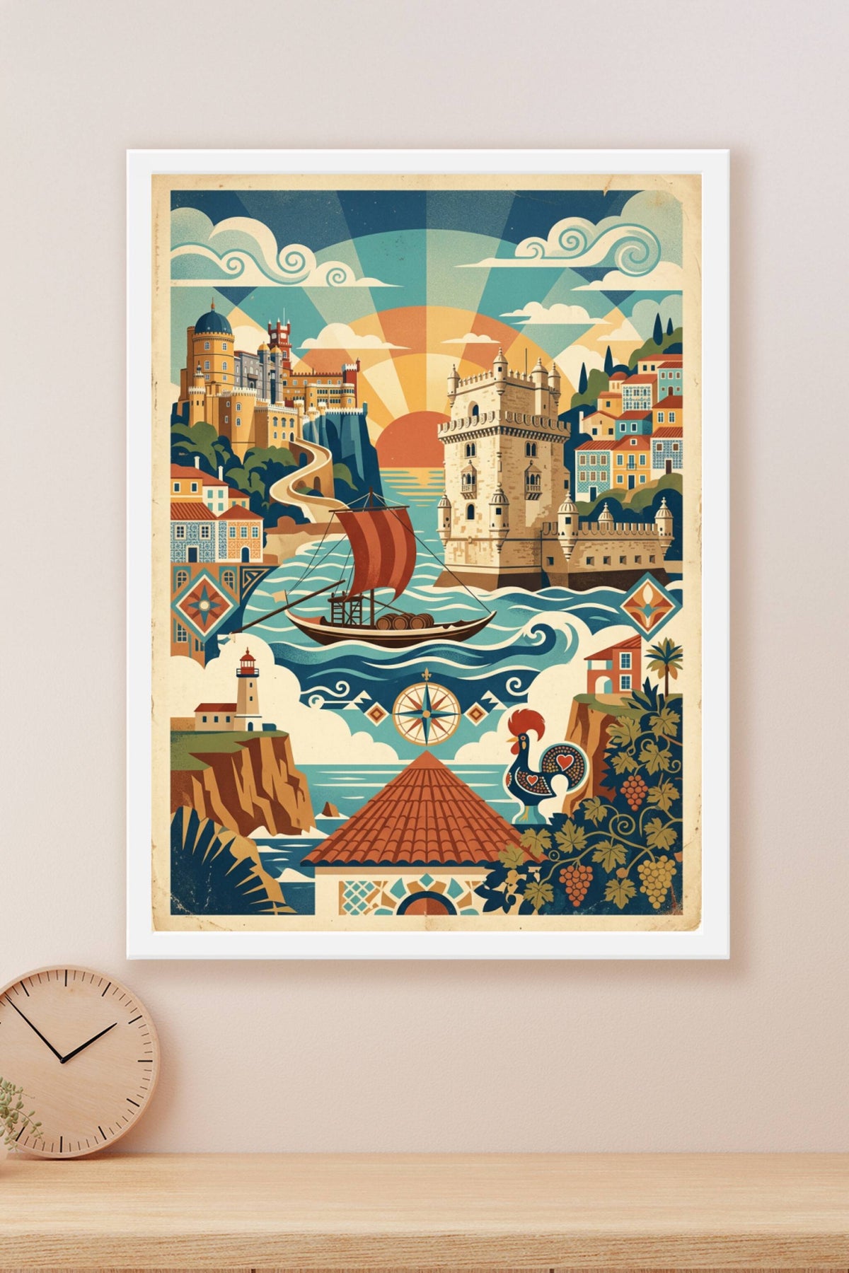 Affiche du Portugal, poster Palais de Pena