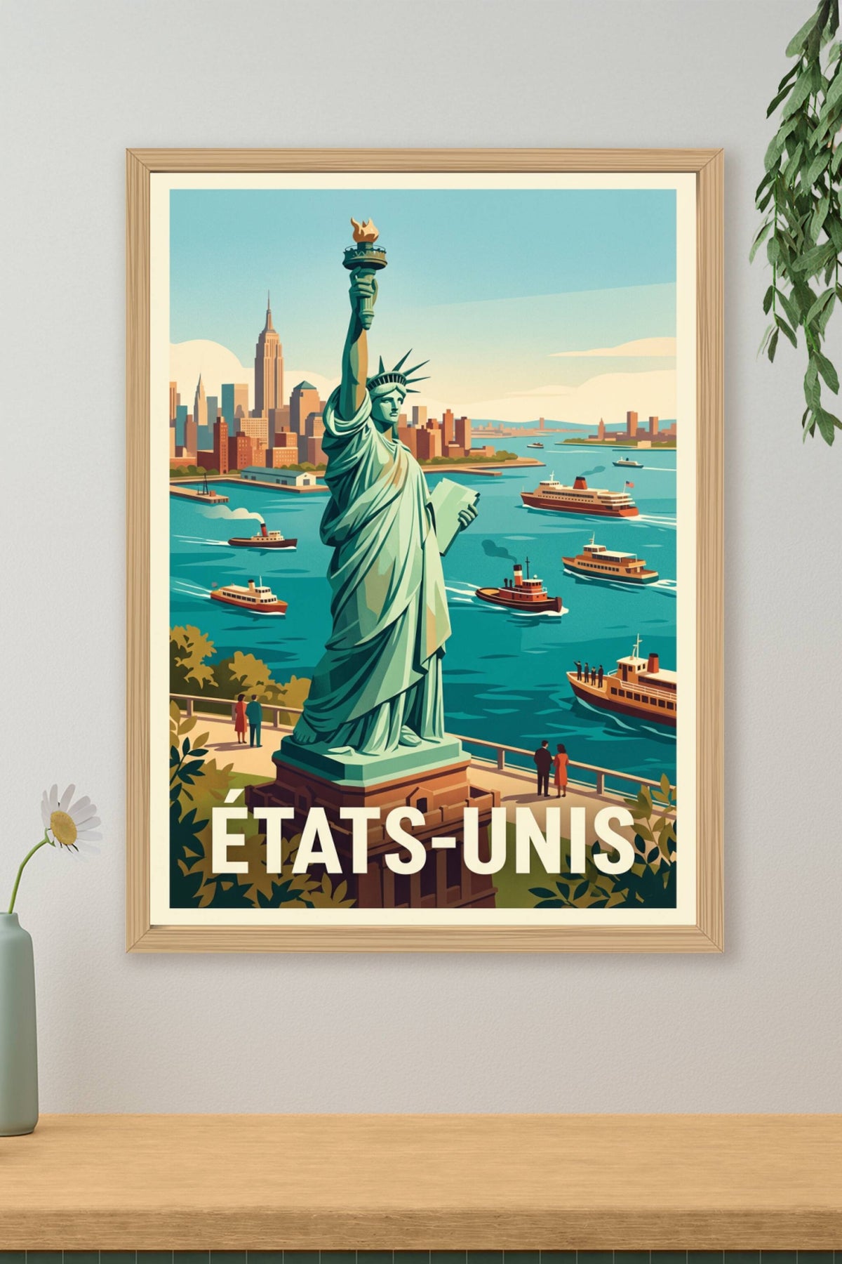Affiche des États-Unis, poster Statue de la Liberté