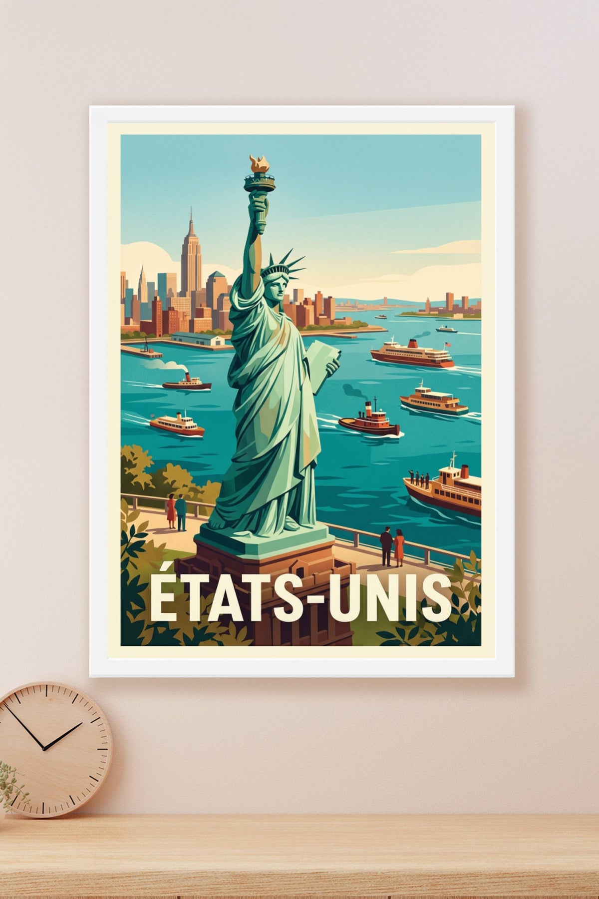 Affiche des États-Unis, poster Statue de la Liberté