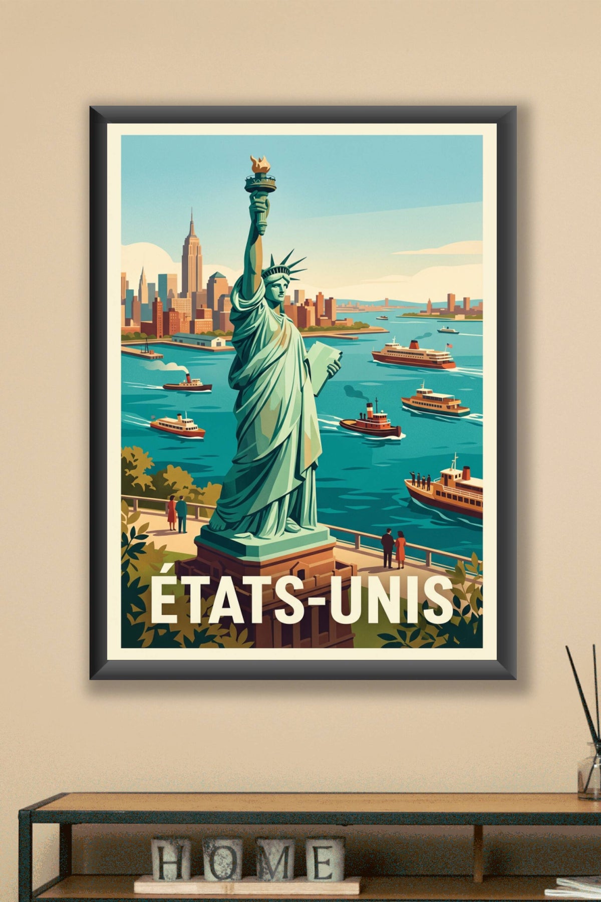 Affiche des États-Unis, poster Statue de la Liberté
