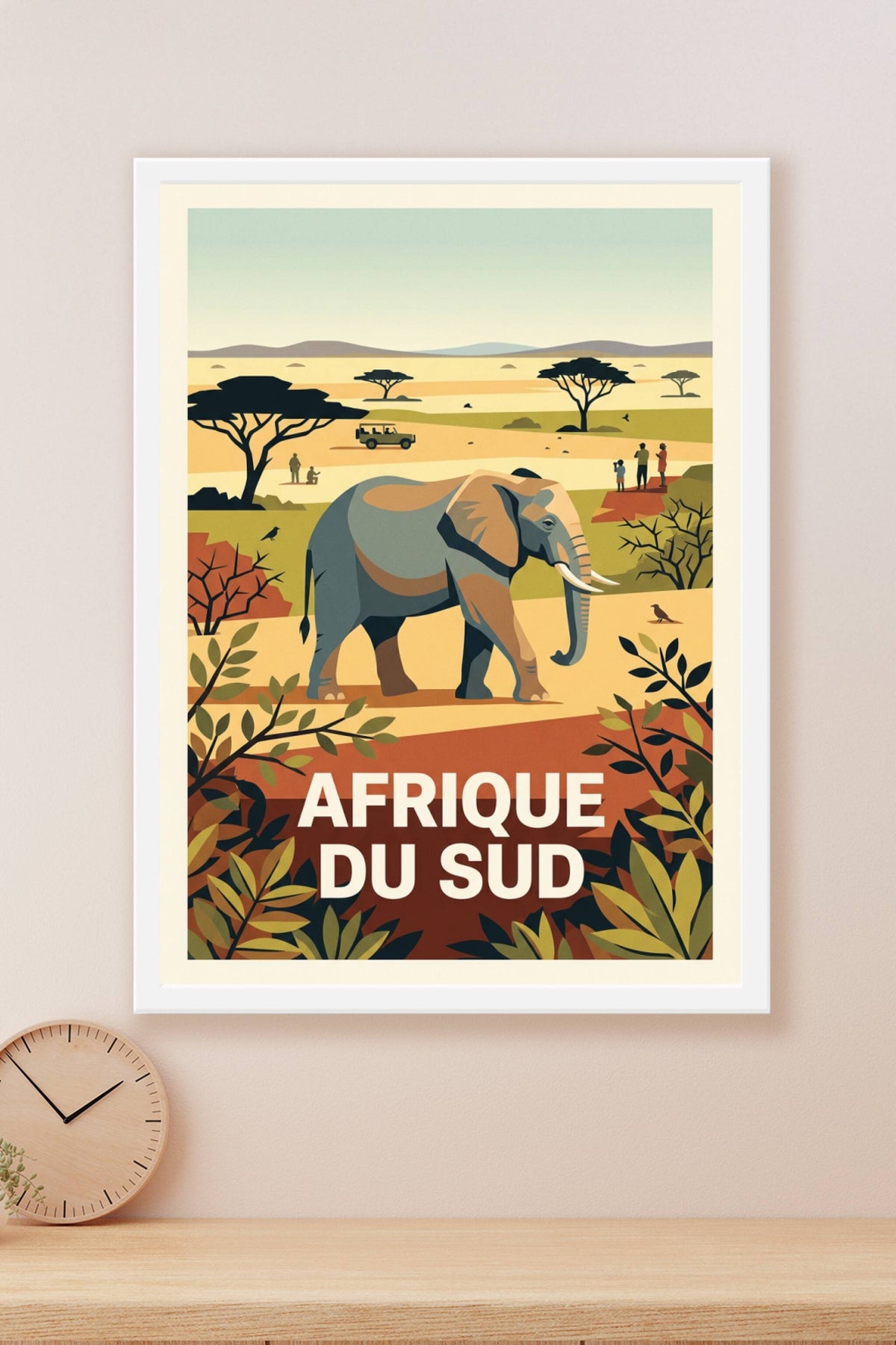 Affiche d'Afrique du Sud, poster savane