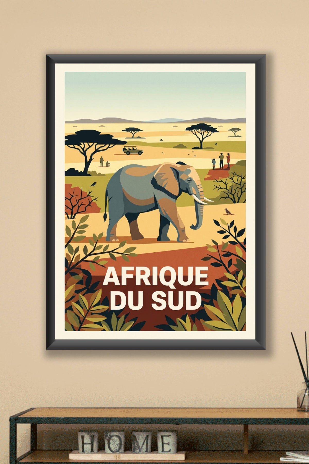 Affiche d'Afrique du Sud, poster savane
