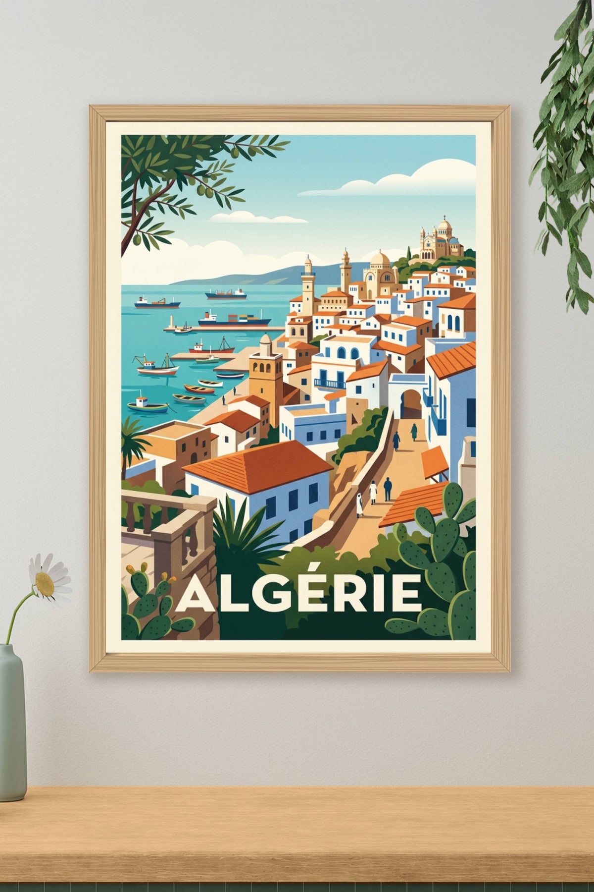 Poster d'Algérie, affiche Casbah d'Alger
