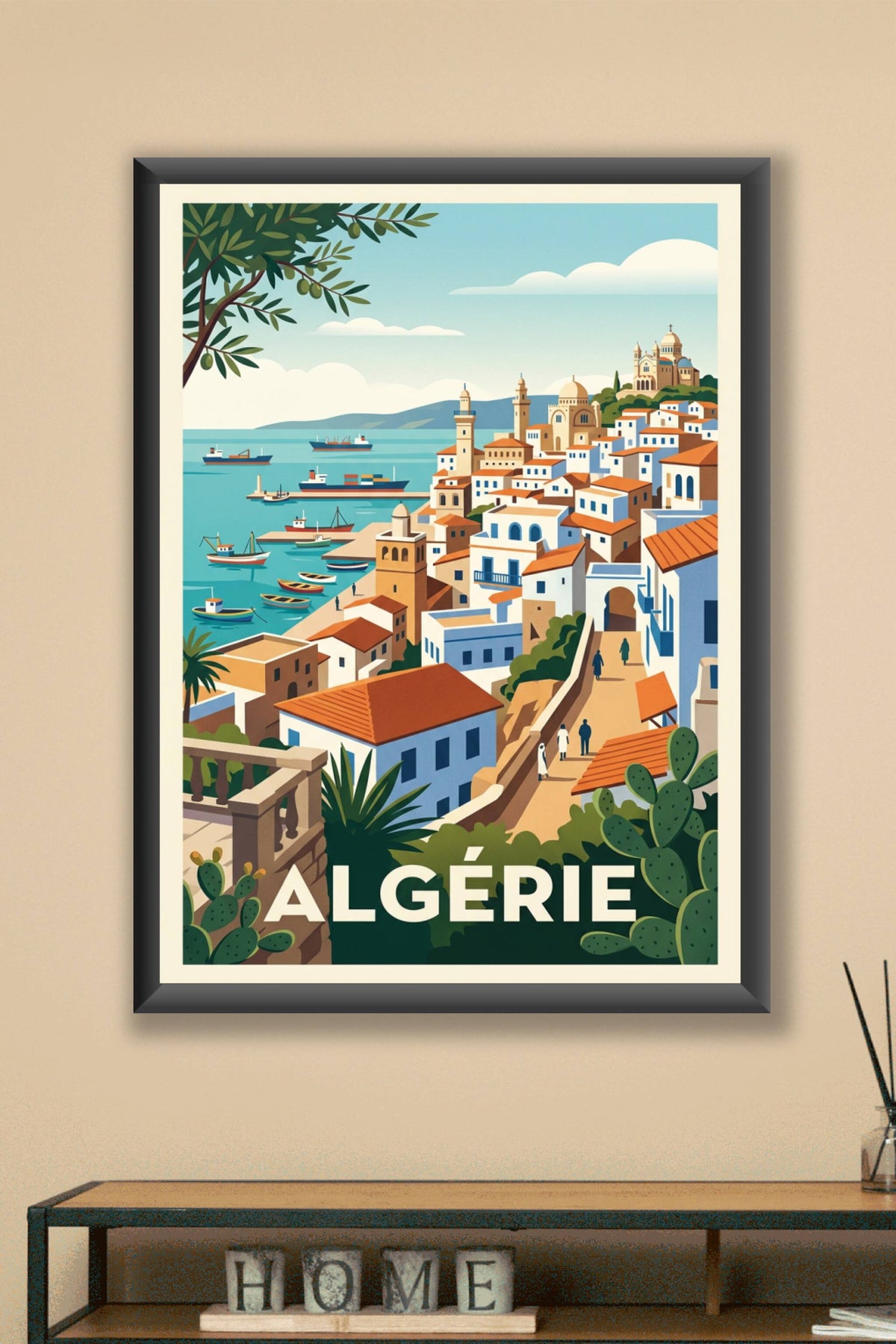 Poster d'Algérie, affiche Casbah d'Alger