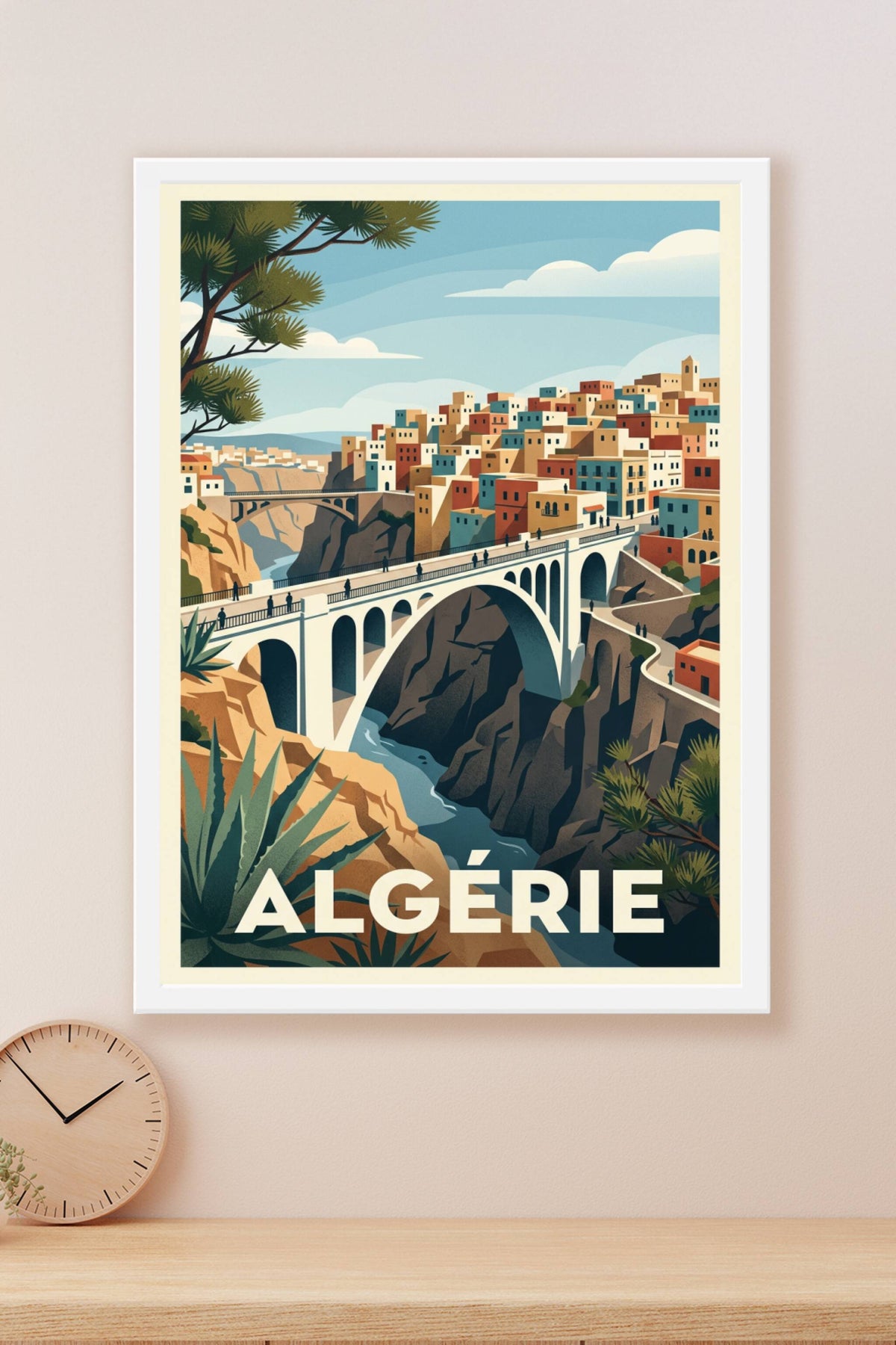 Affiche d'Algérie, ponts de Constantine