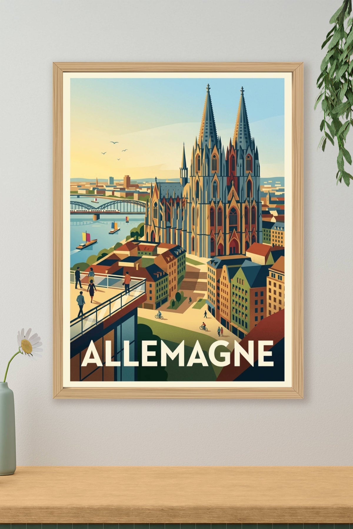 Affiche d'Allemagne, Cathédrale de Cologne