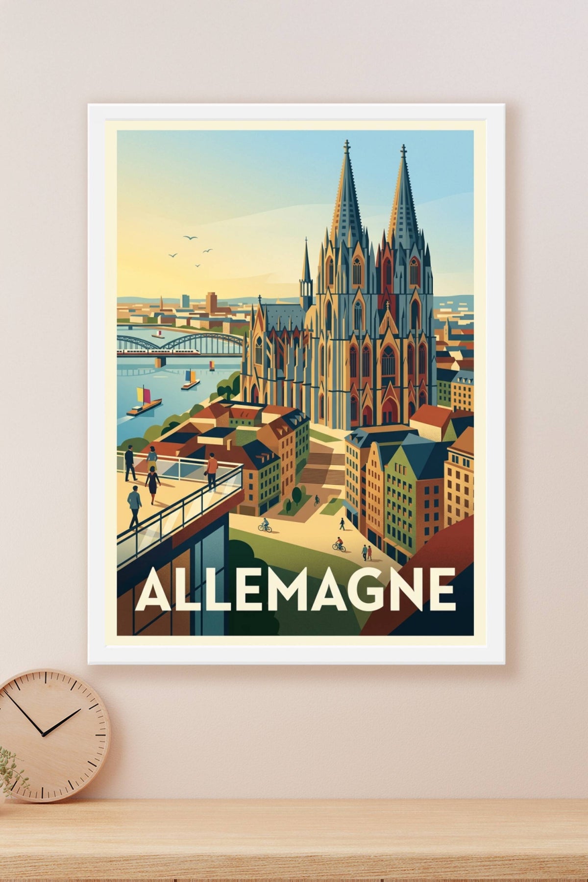 Affiche d'Allemagne, Cathédrale de Cologne