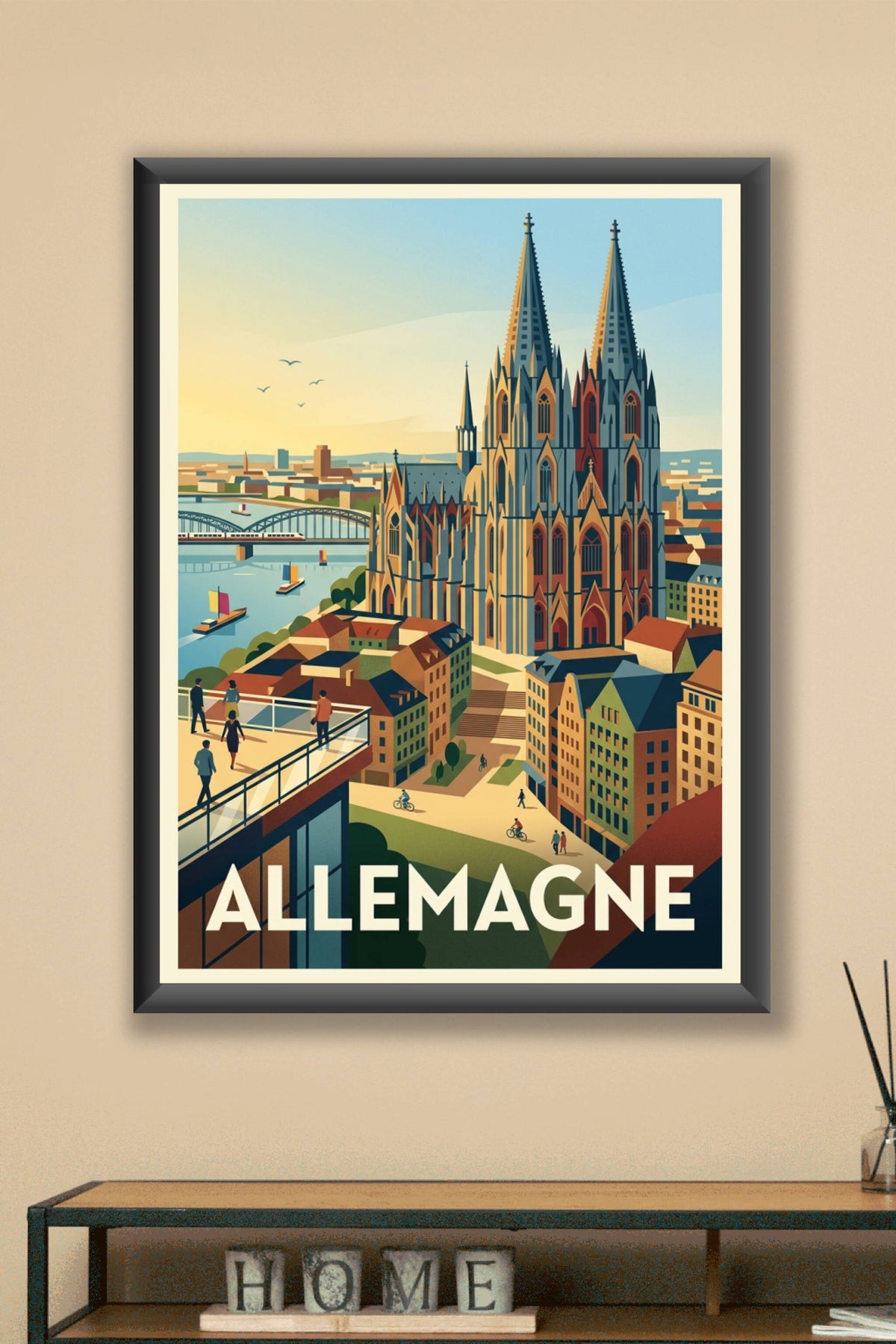 Affiche d'Allemagne, Cathédrale de Cologne