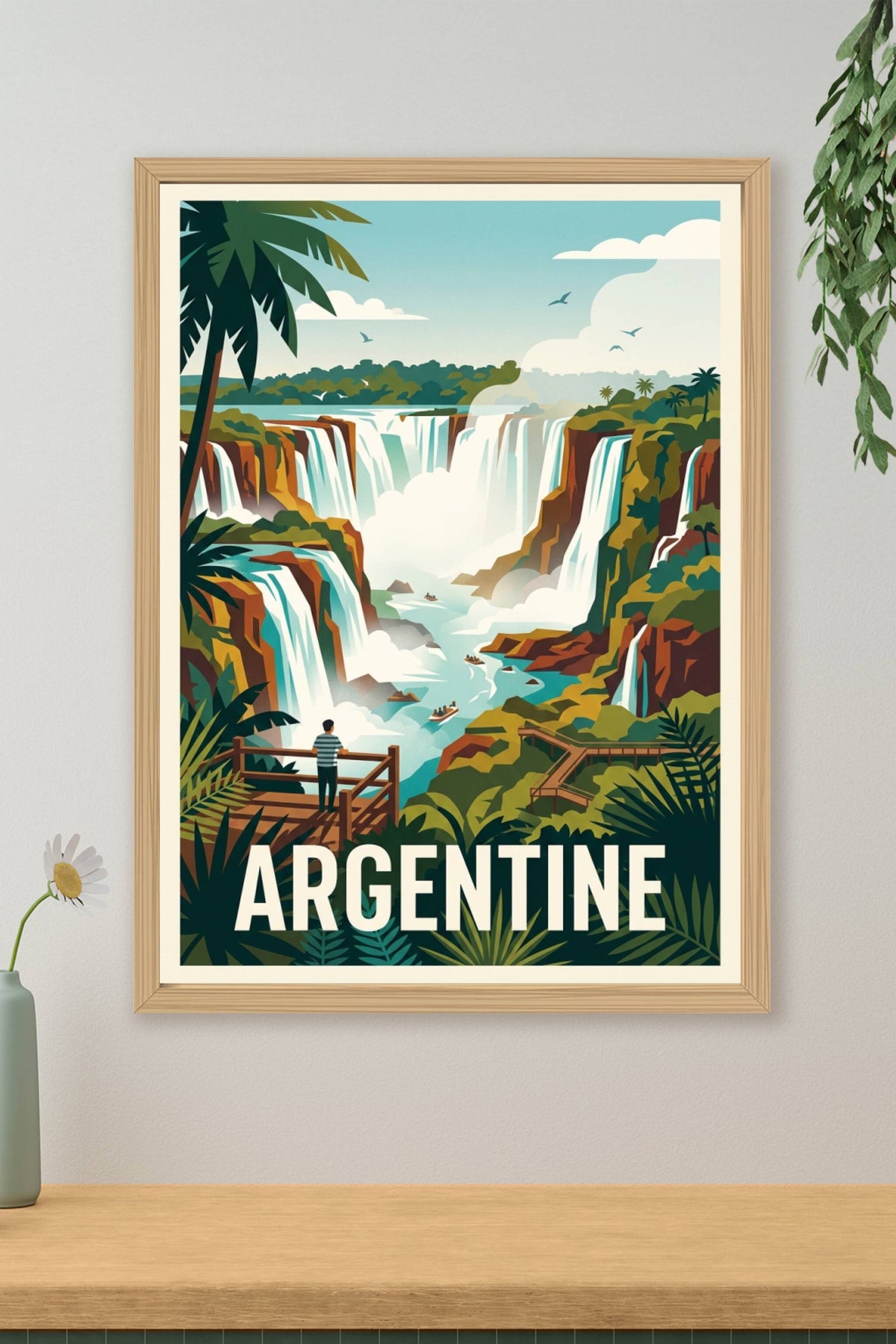 Affiche d'Argentine, poster chutes d'Iguazú