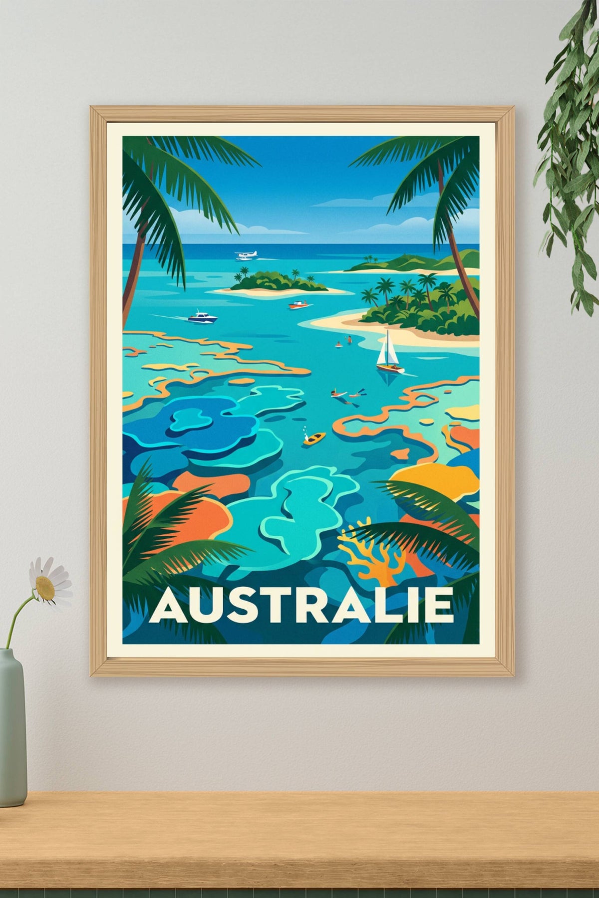 Affiche d'Australie, Grande Barrière de Corail