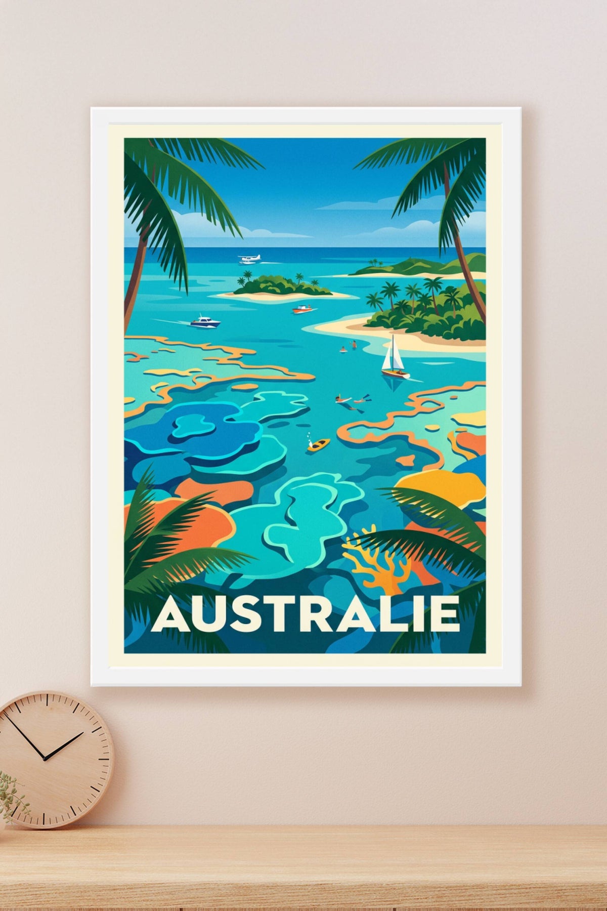 Affiche d'Australie, Grande Barrière de Corail