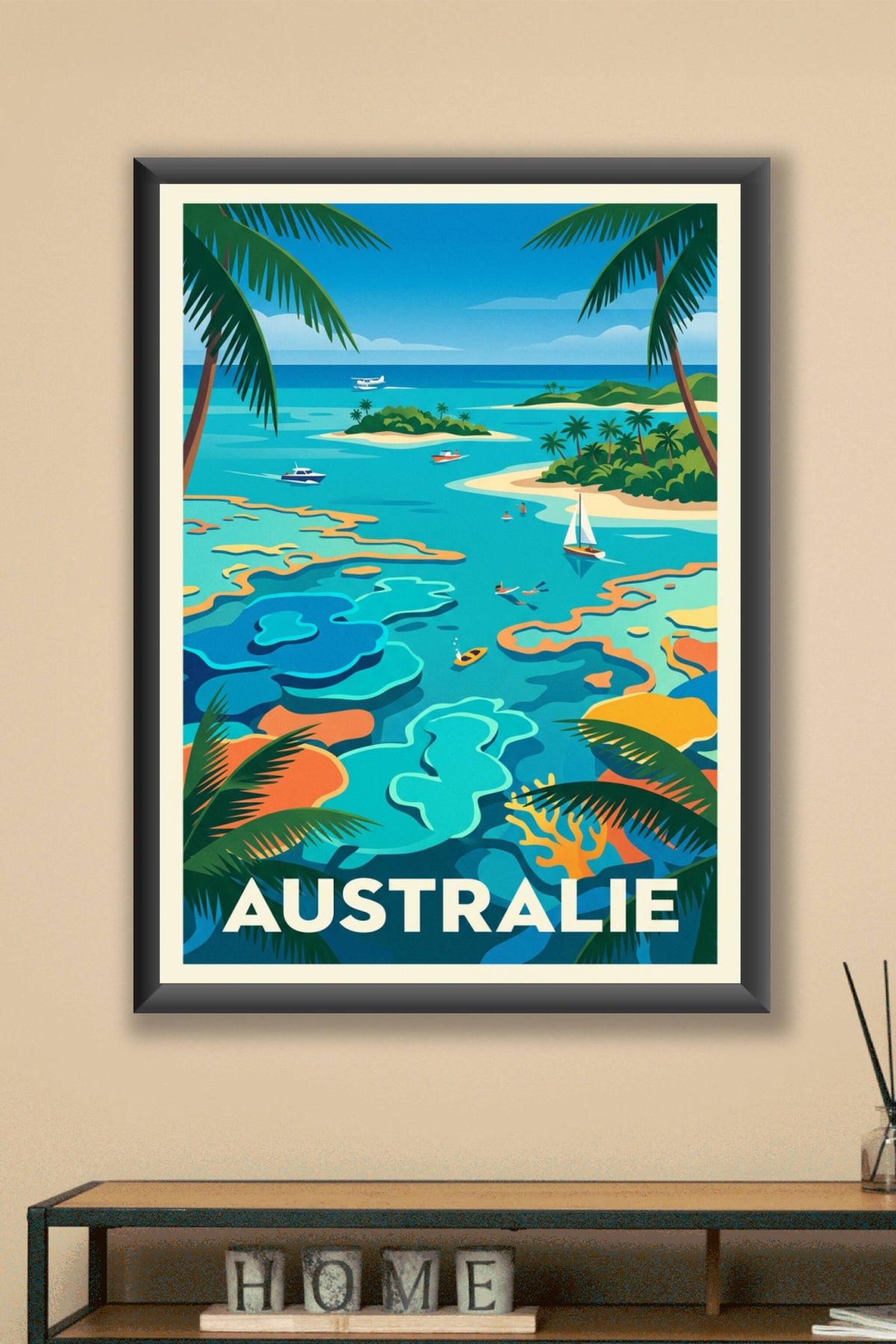 Affiche d'Australie, Grande Barrière de Corail