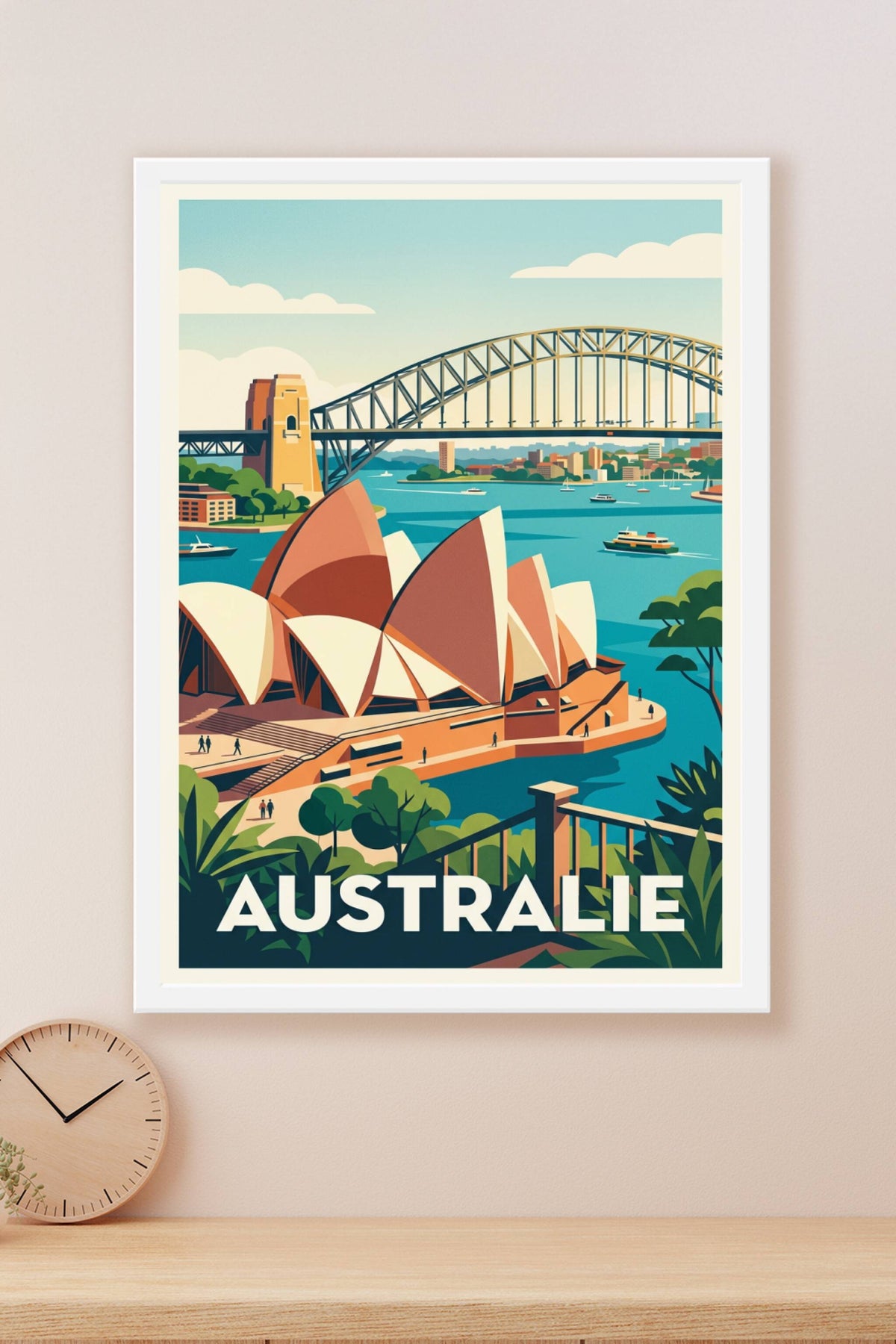 Affiche d'Australie, poster Opéra de Sydney