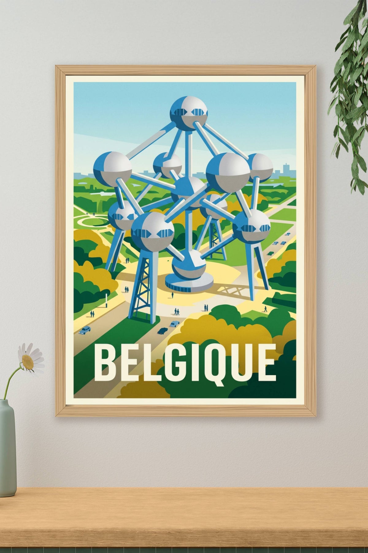 Poster de Belgique, l'Atomium de Bruxelles
