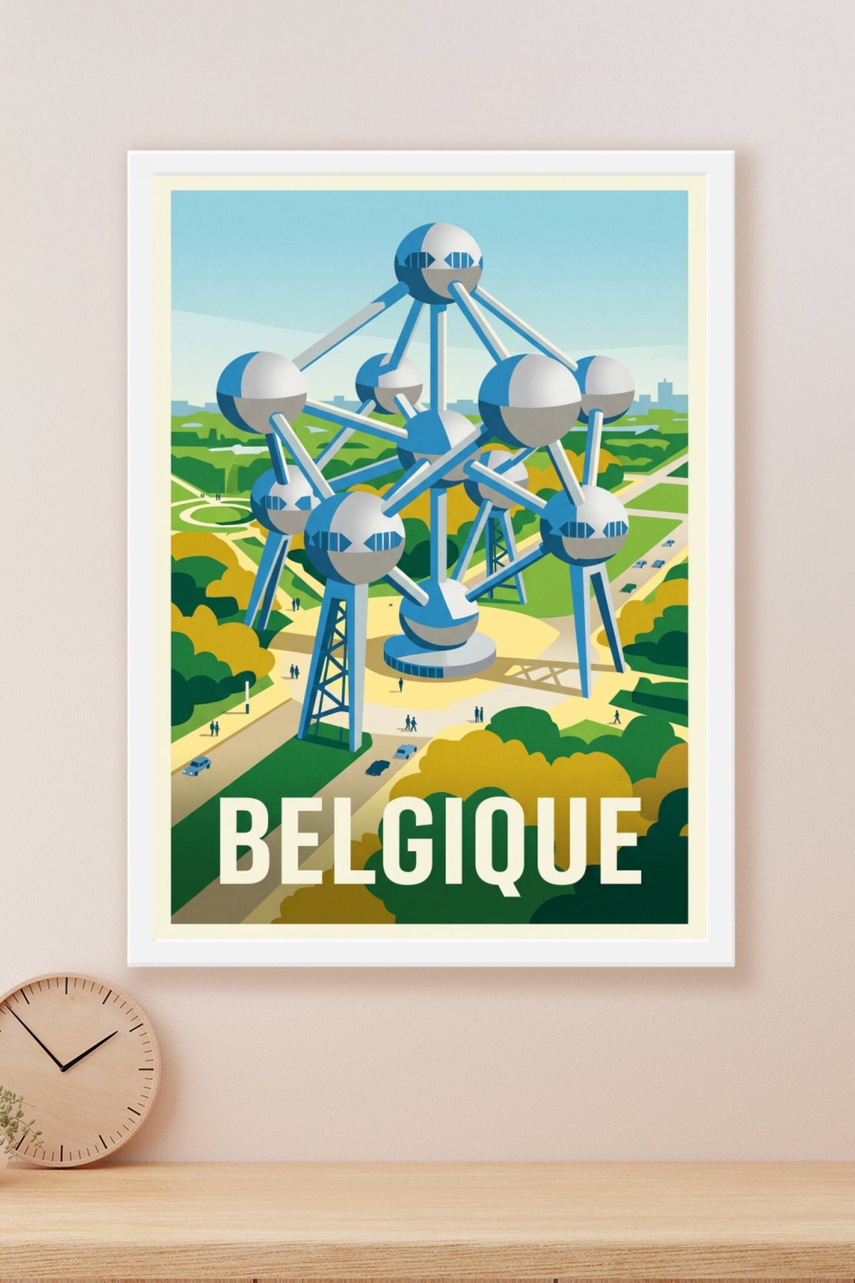 Poster de Belgique, l'Atomium de Bruxelles