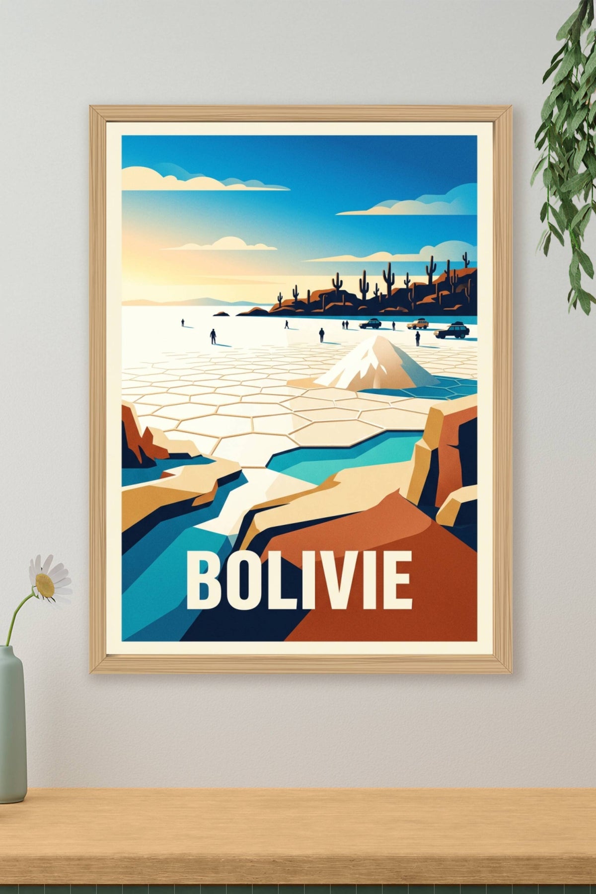 Affiche de Bolivie, Salar de Uyuni
