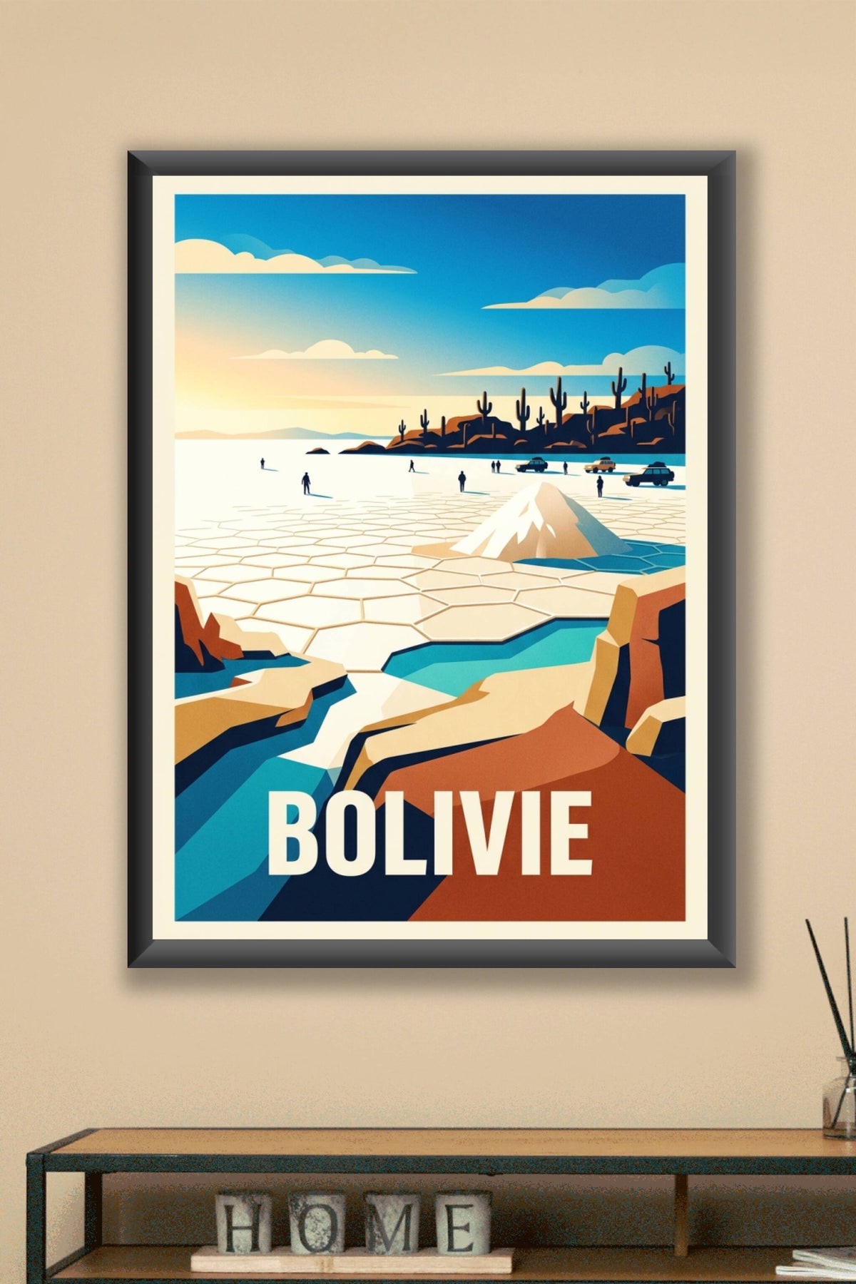 Affiche de Bolivie, Salar de Uyuni