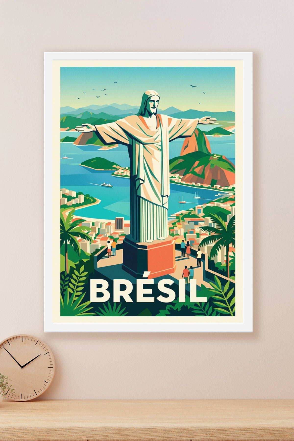 Affiche du Brésil, poster Rio de Janeiro