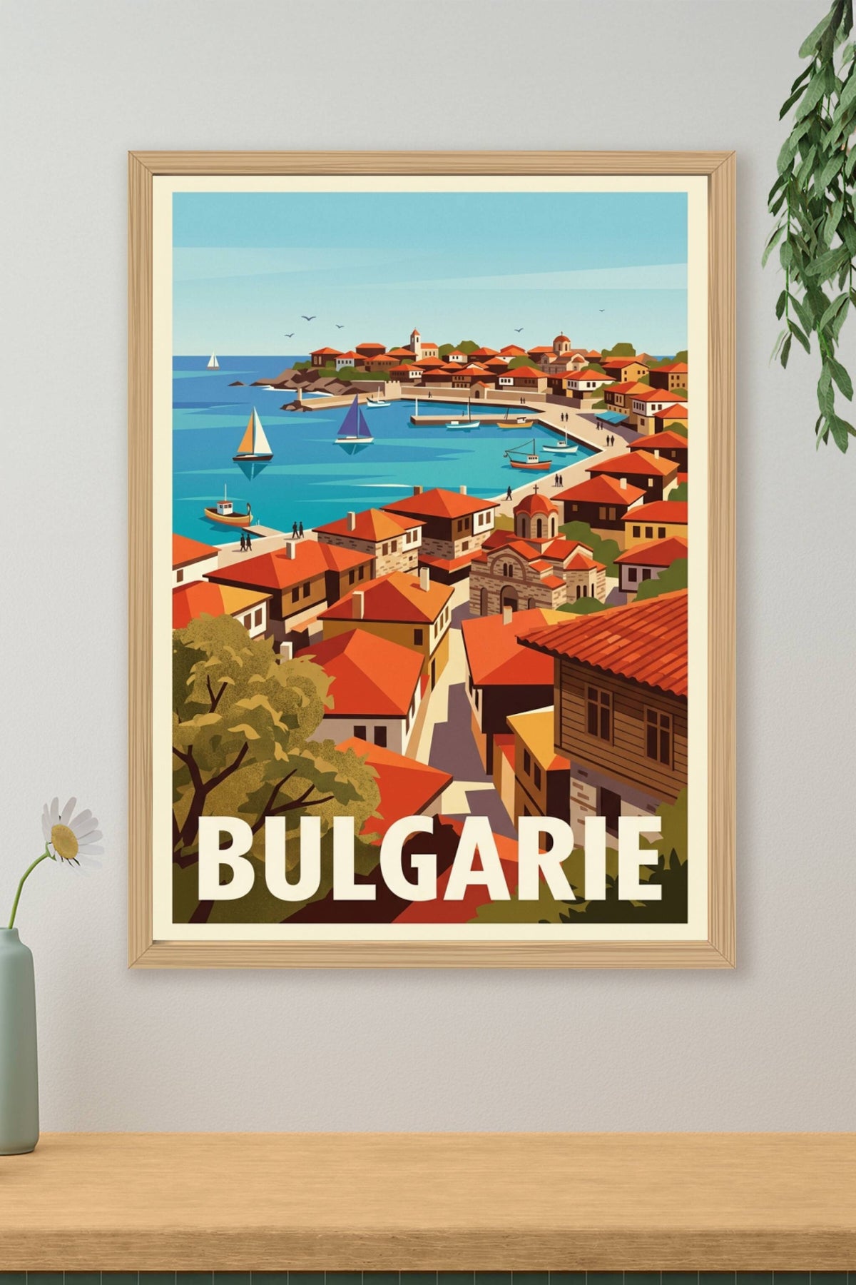 Affiche de Bulgarie, poster bord de mer