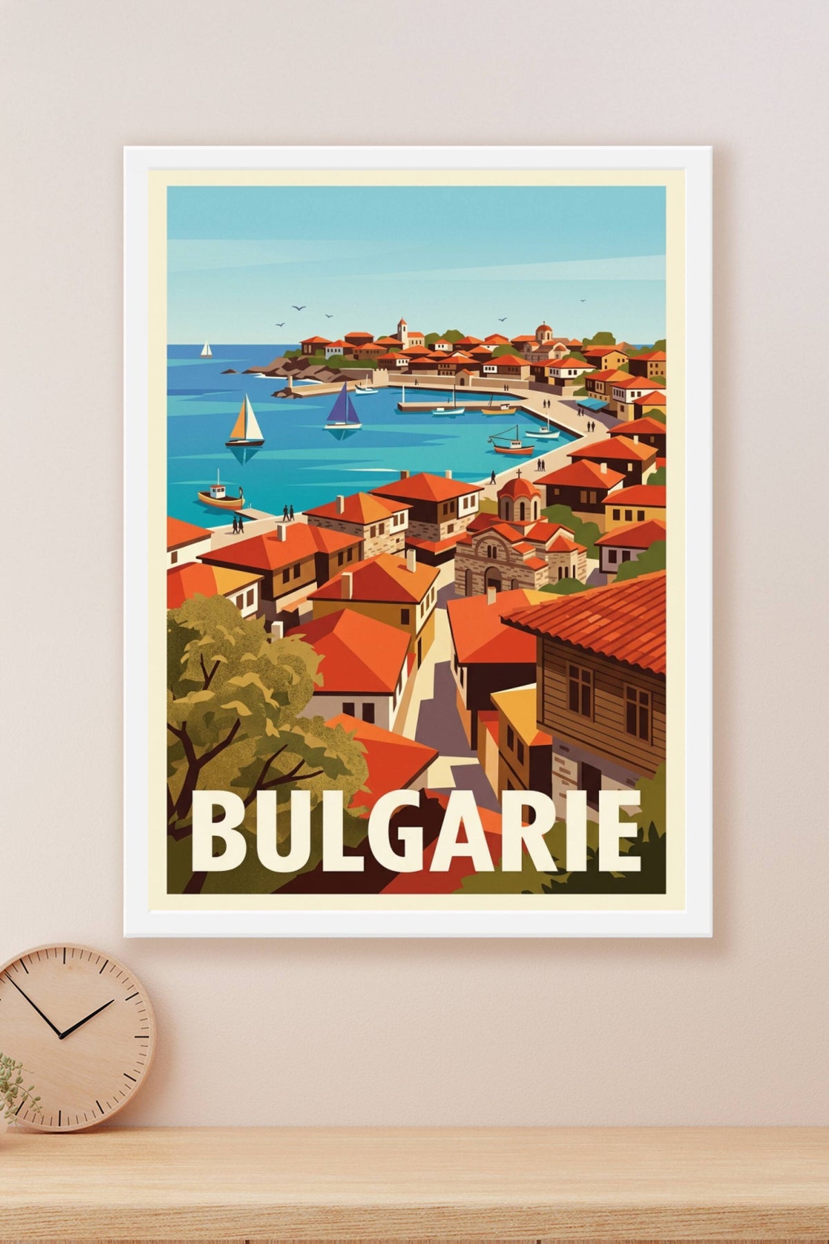 Affiche de Bulgarie, poster bord de mer