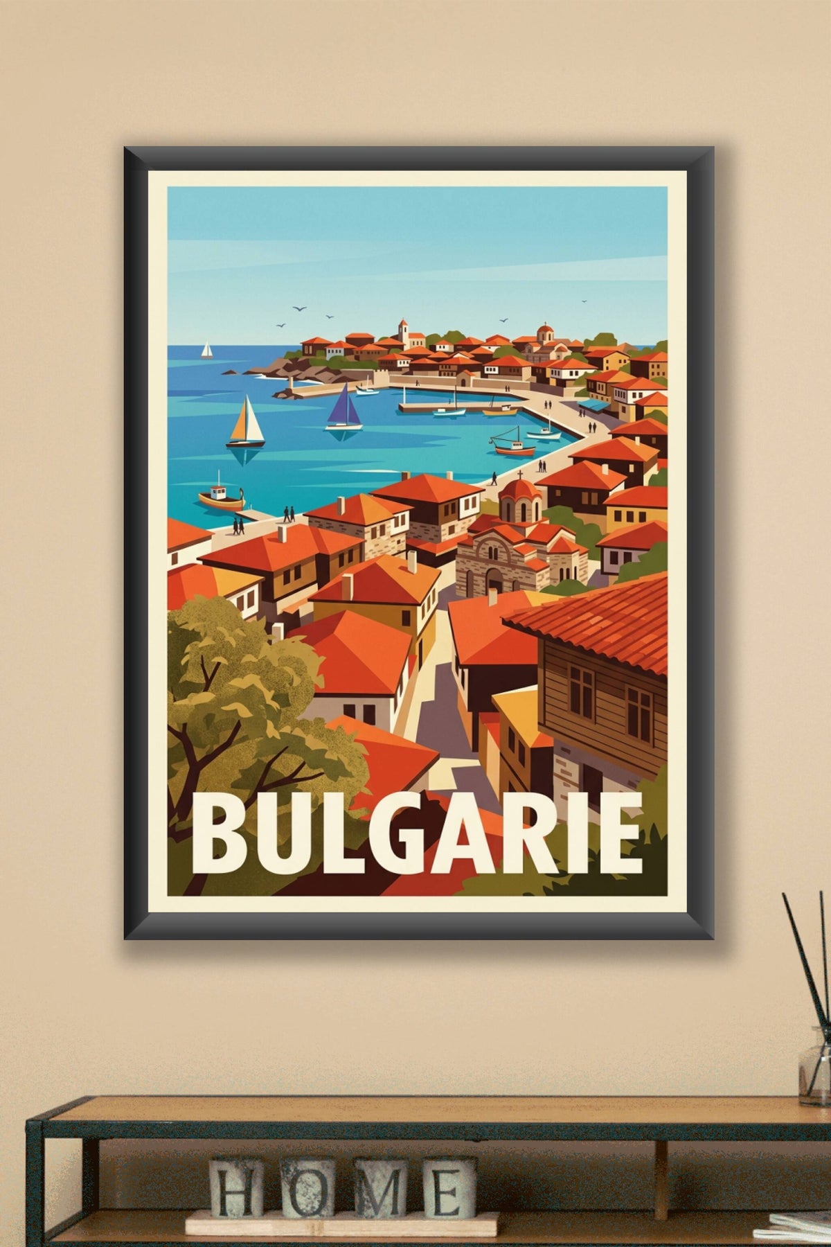 Affiche de Bulgarie, poster bord de mer