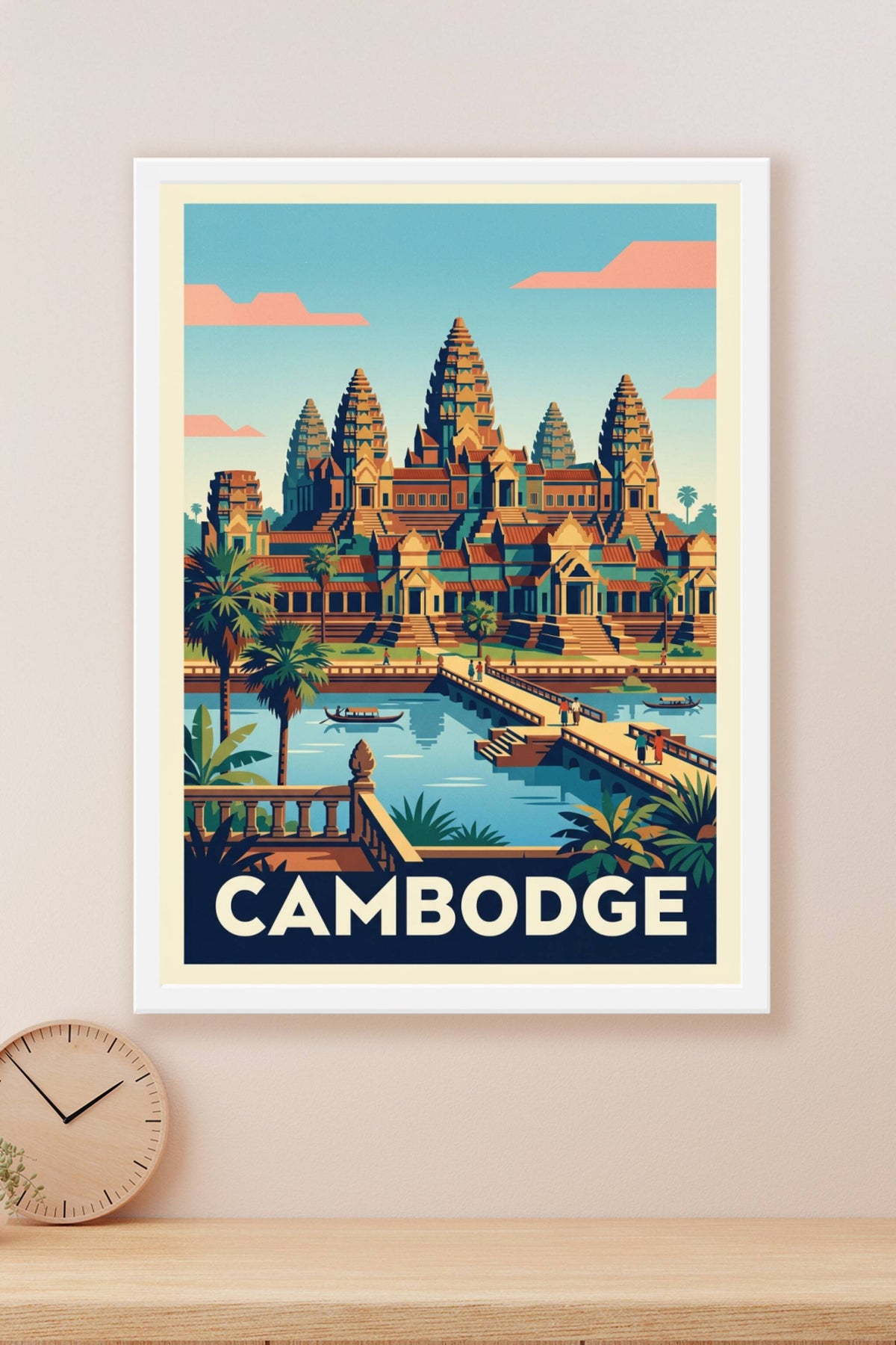 Affiche du Cambodge, poster Angkor Vat