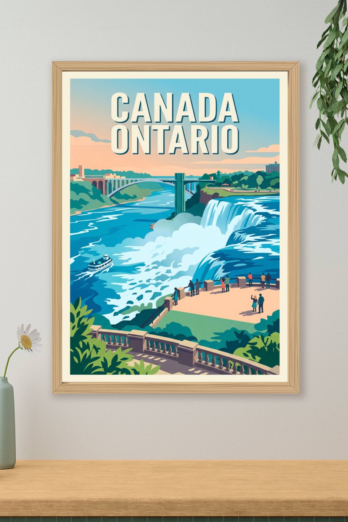 Affiche de l'Ontario, les Chutes du Niagara