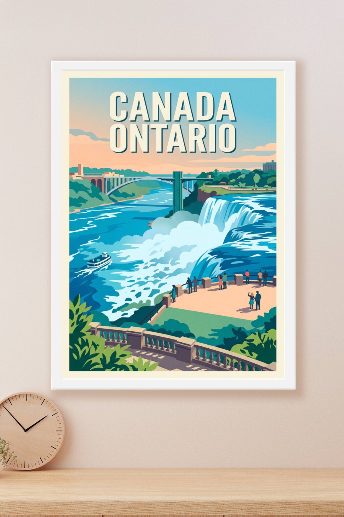Affiche de l'Ontario, les Chutes du Niagara