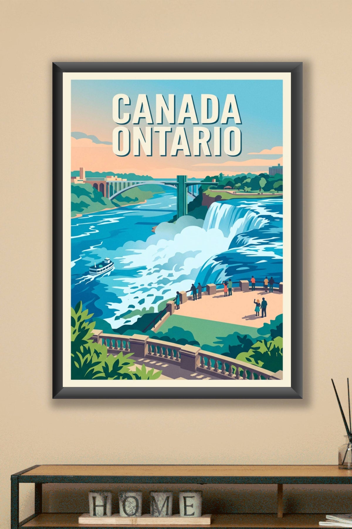 Affiche de l'Ontario, les Chutes du Niagara