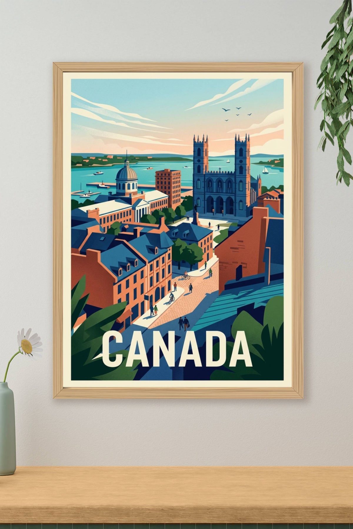 Affiche du Canada, Montréal et Basilique