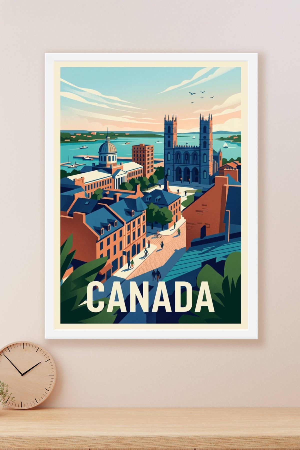 Affiche du Canada, Montréal et Basilique