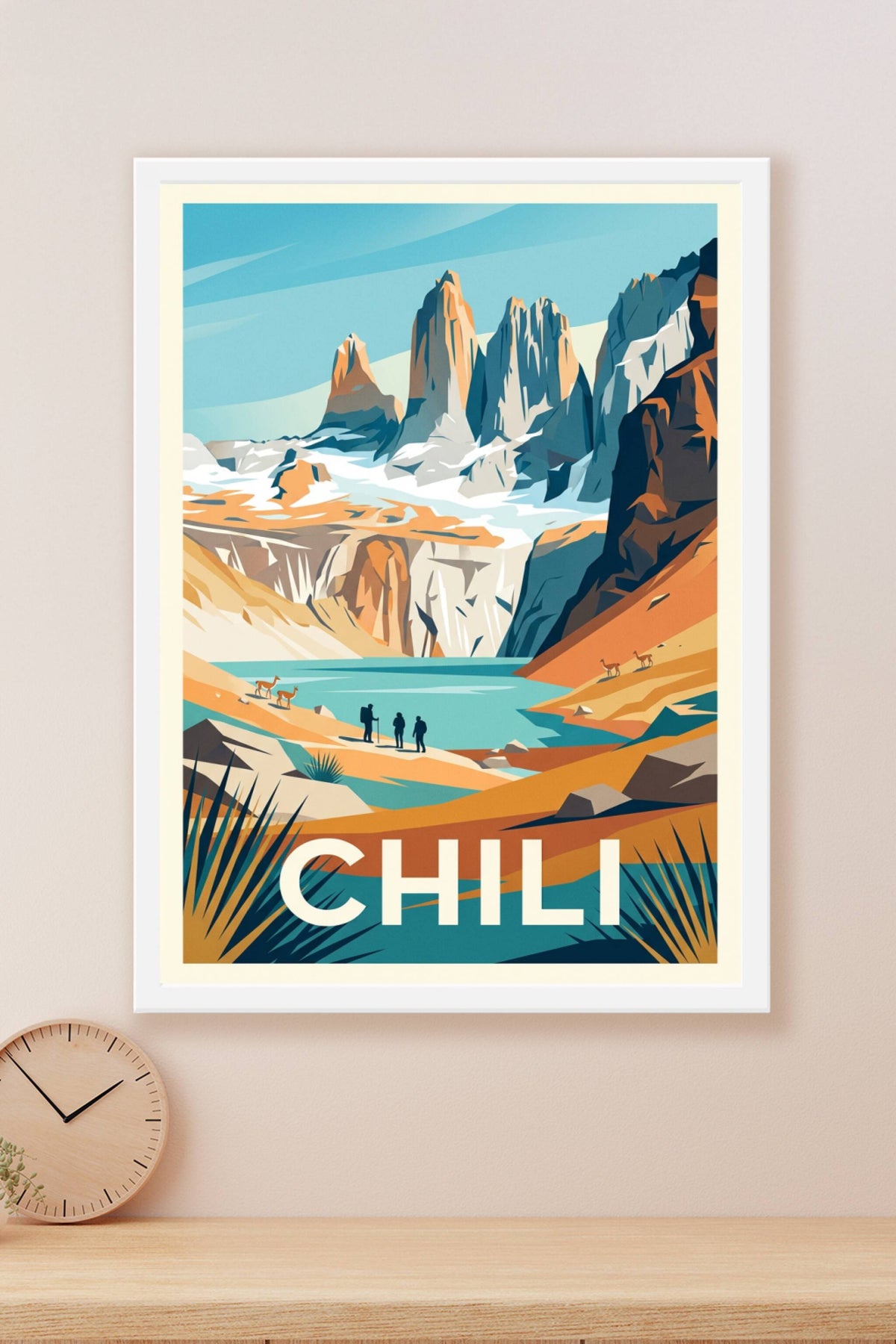 Affiche du Chili, poster Torres del Paine