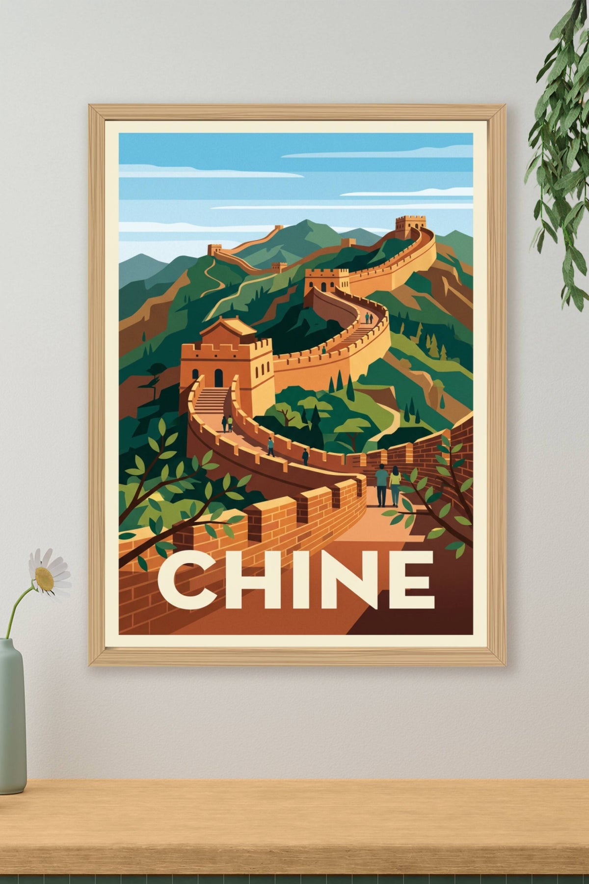 Affiche de Chine, poster Grande Muraille