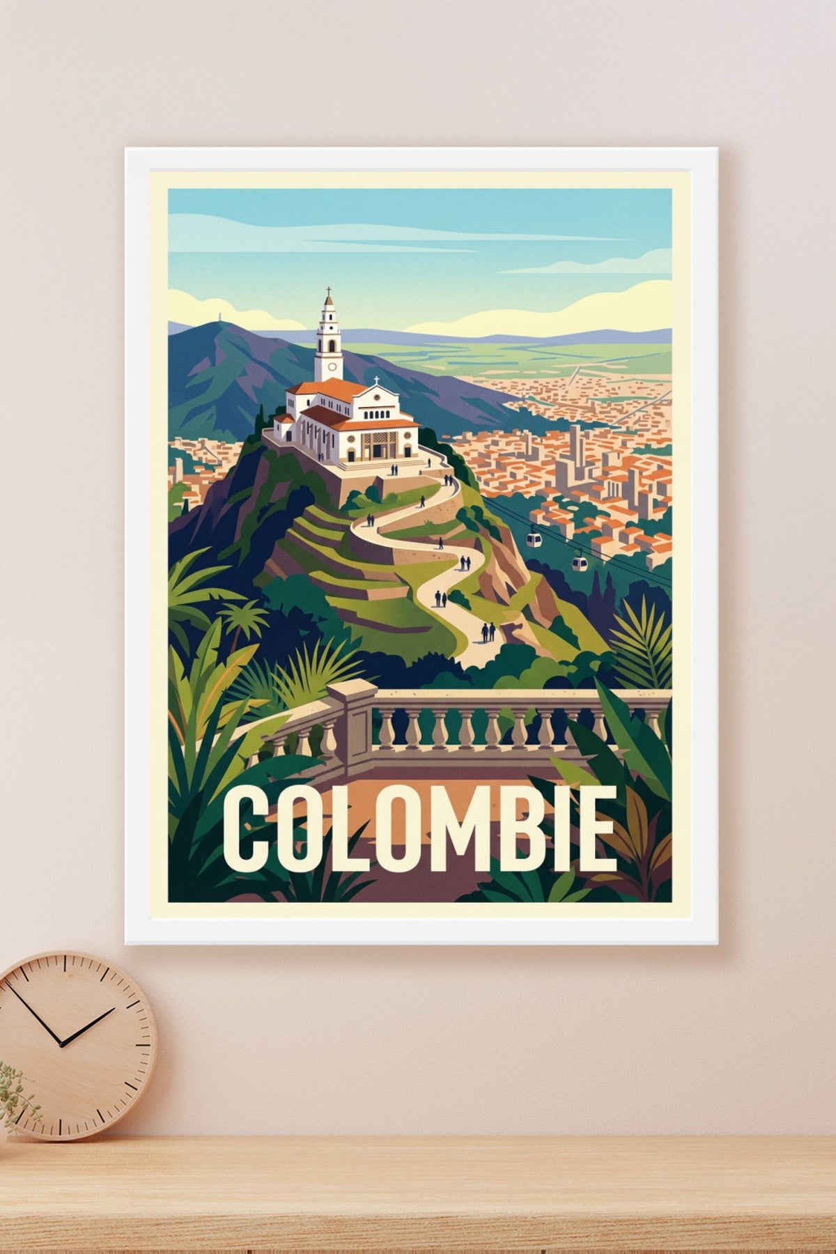 Affiche de Colombie, sanctuaire de Monserrate