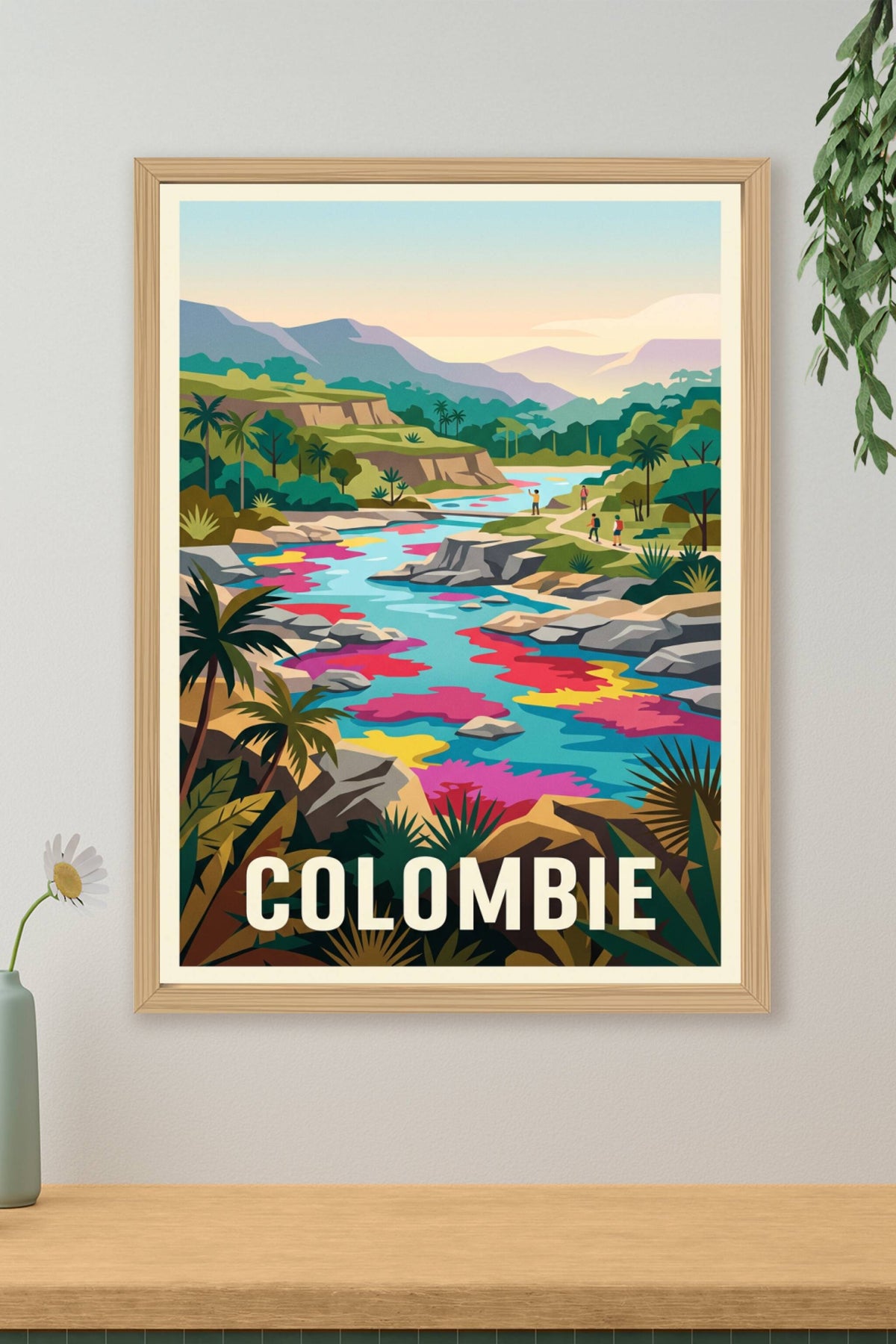 Affiche de Colombie, Caño Cristales déco