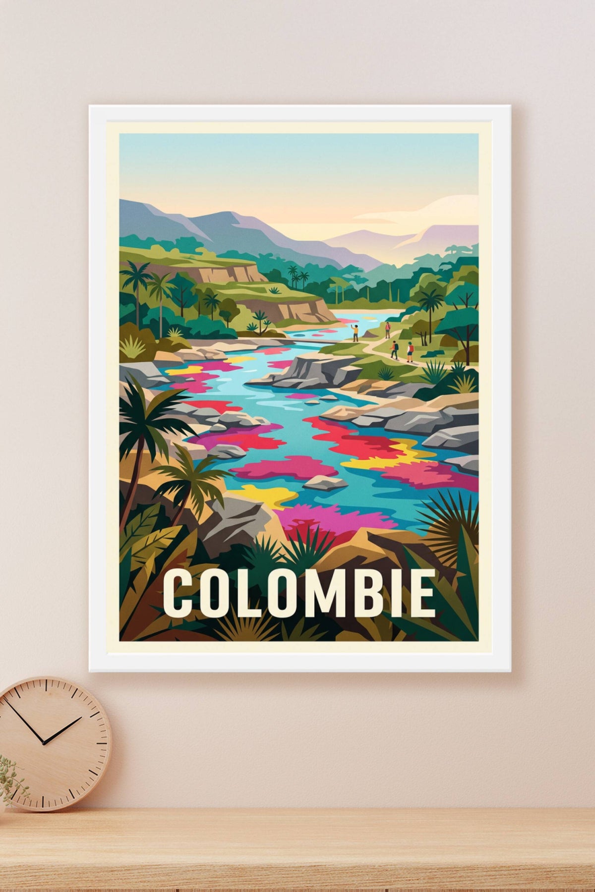 Affiche de Colombie, Caño Cristales déco
