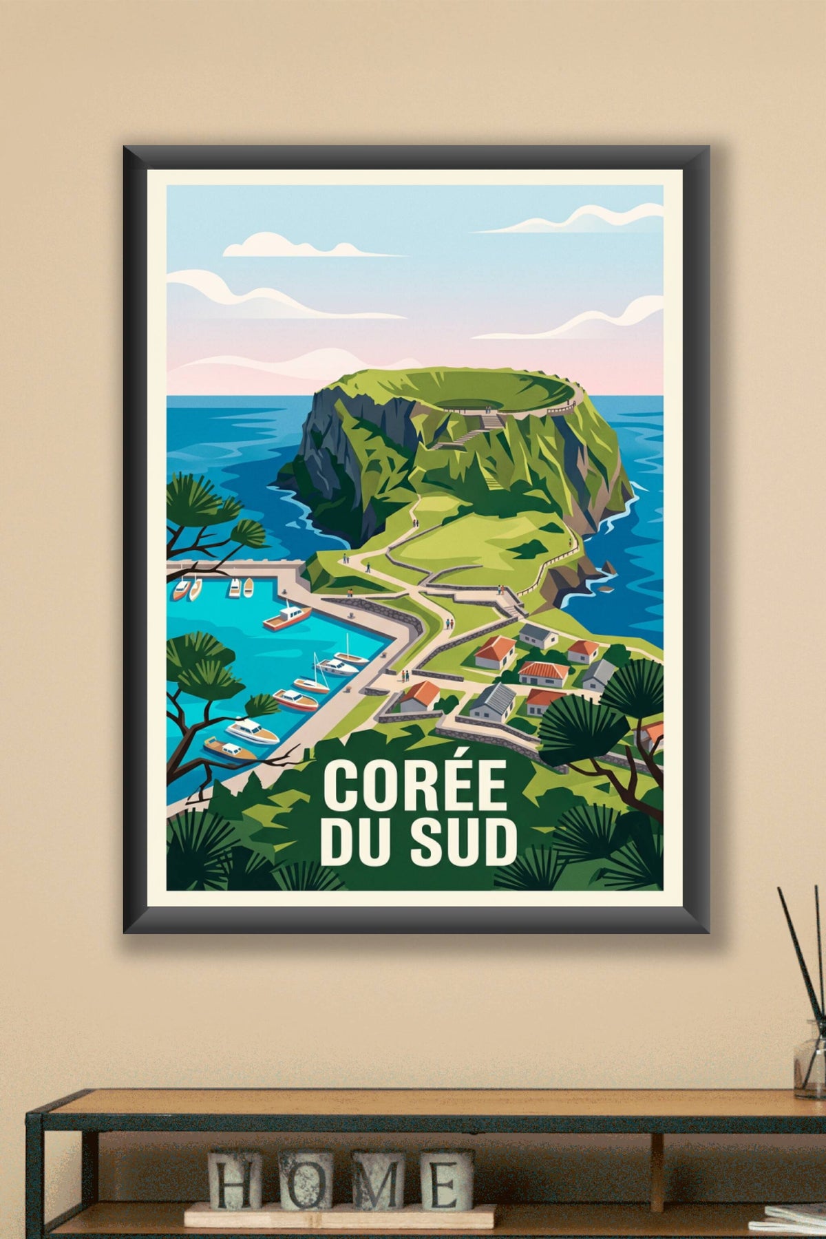 Affiche de Corée du Sud, poster Seongsan Ilchulbong