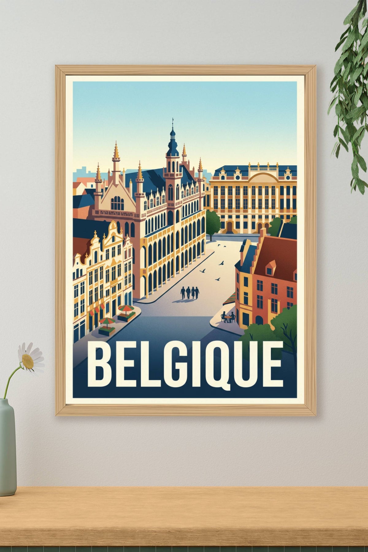 Affiche de Belgique, la Grand-Place de Bruxelles