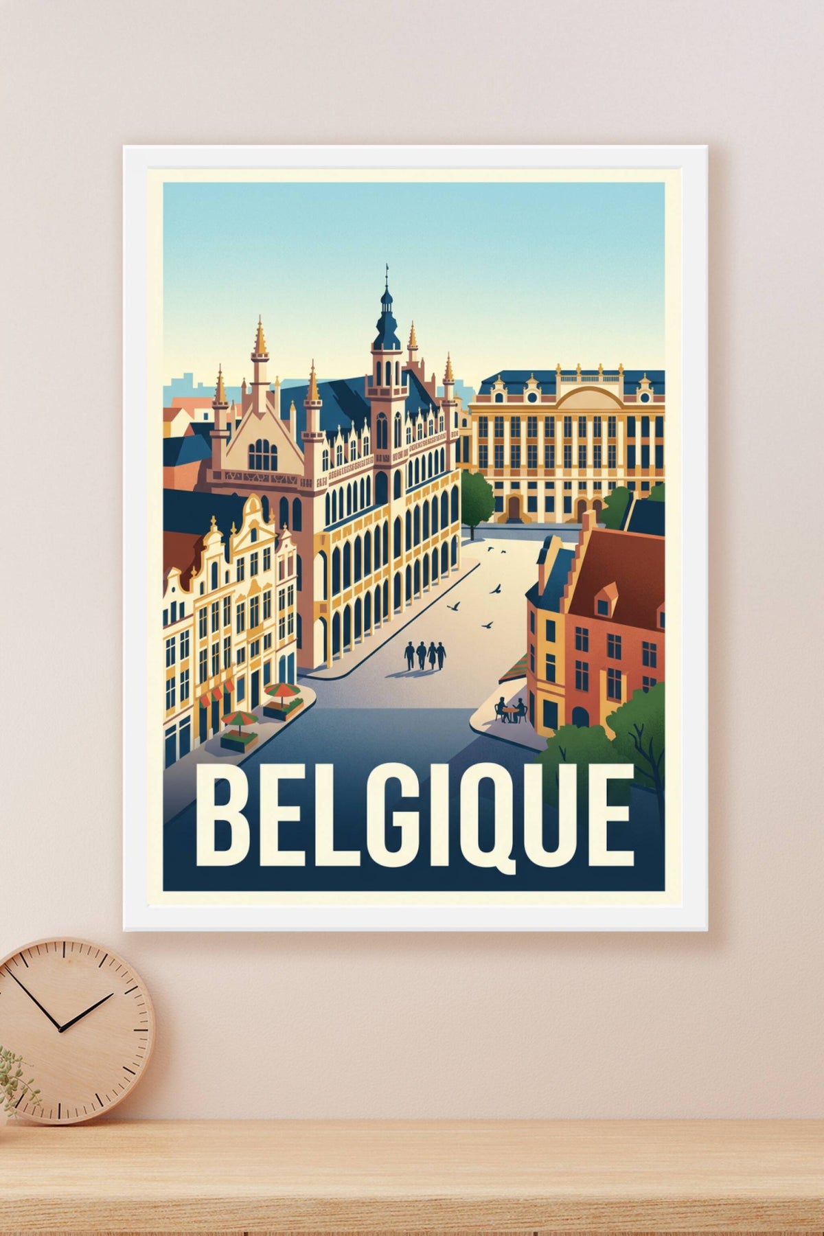 Affiche de Belgique, la Grand-Place de Bruxelles