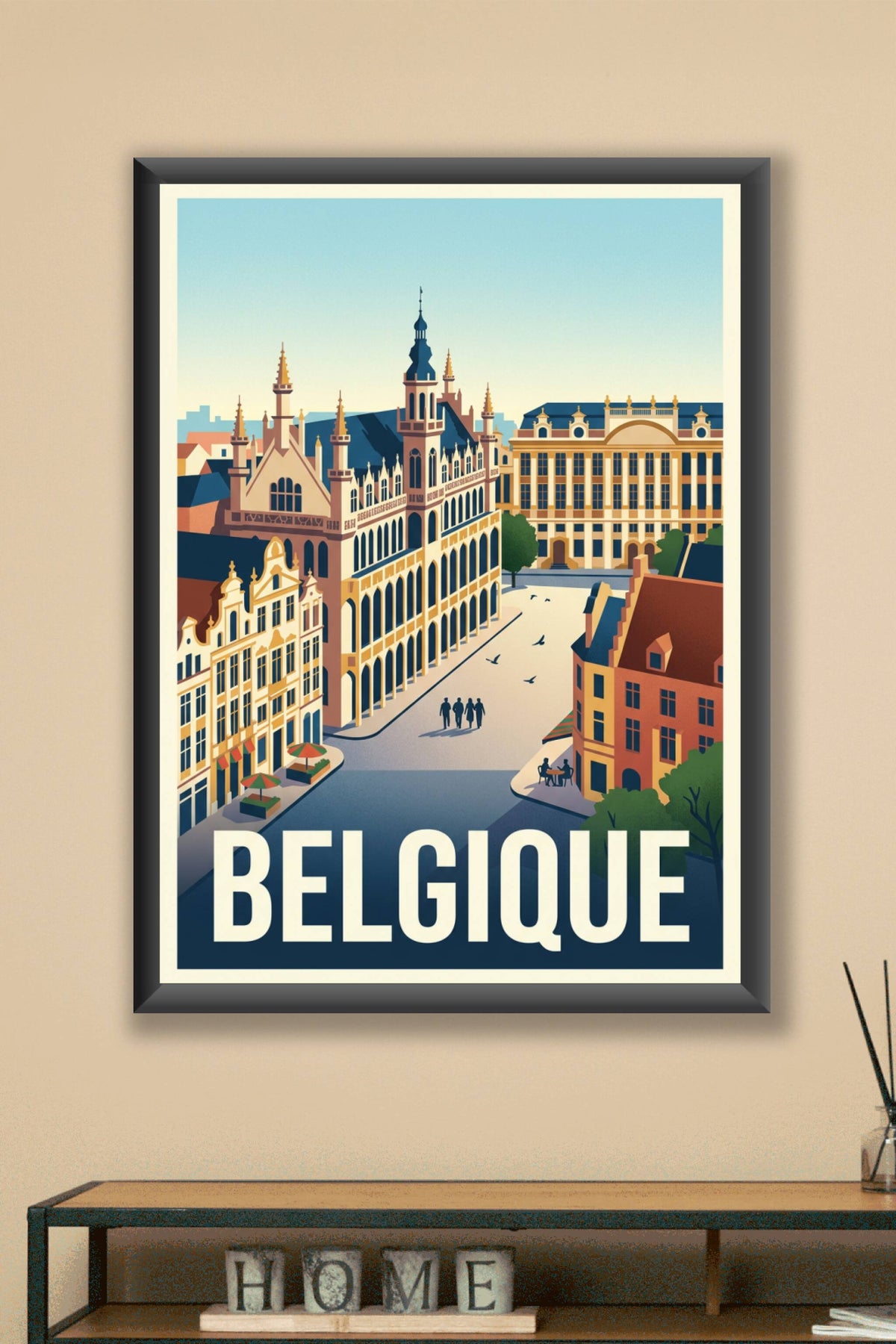Affiche de Belgique, la Grand-Place de Bruxelles
