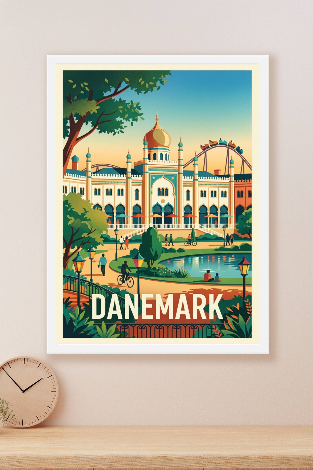 Affiche du Danemark, Jardins de Tivoli