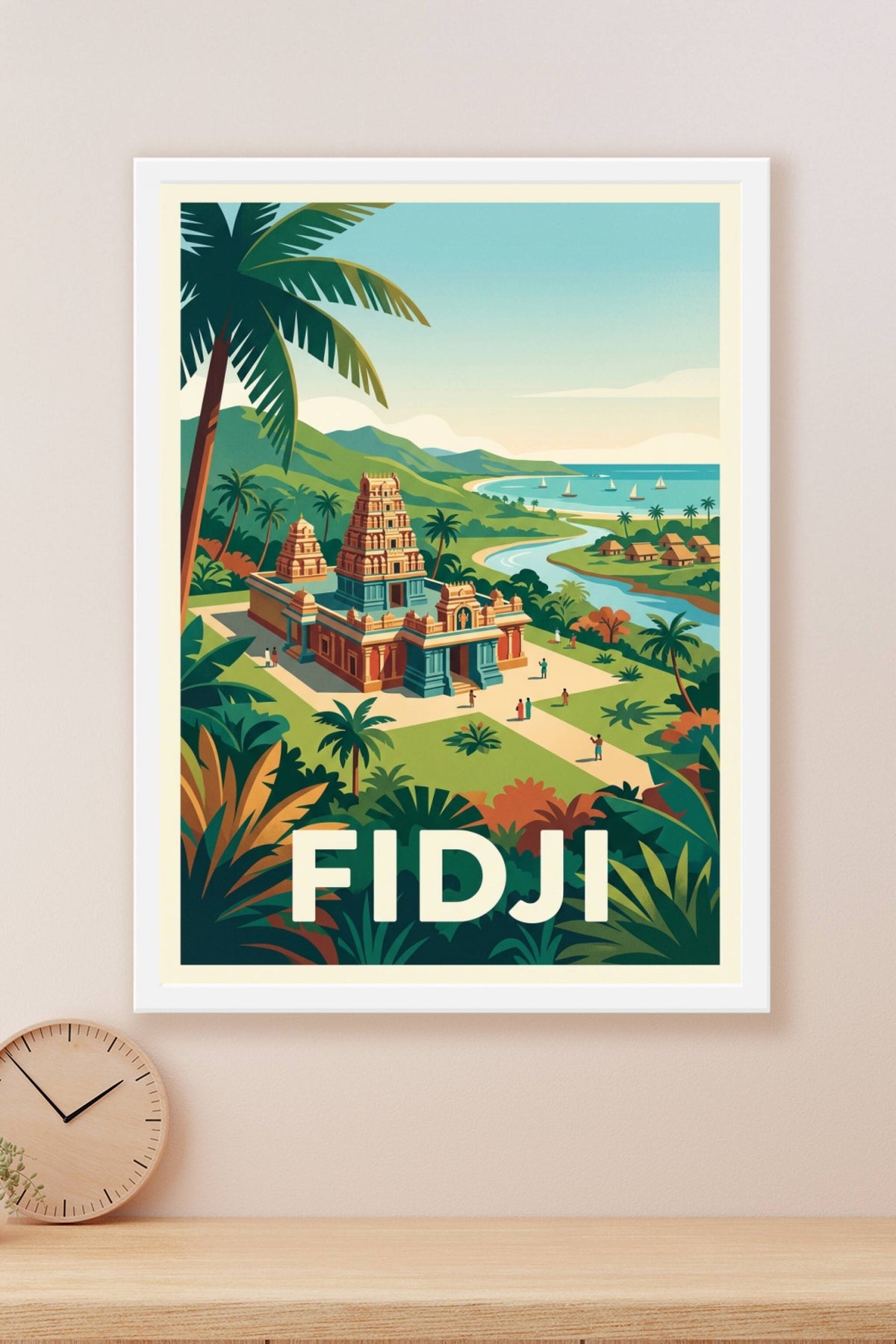Affiche Fidji, temple Sri Siva Subramaniya