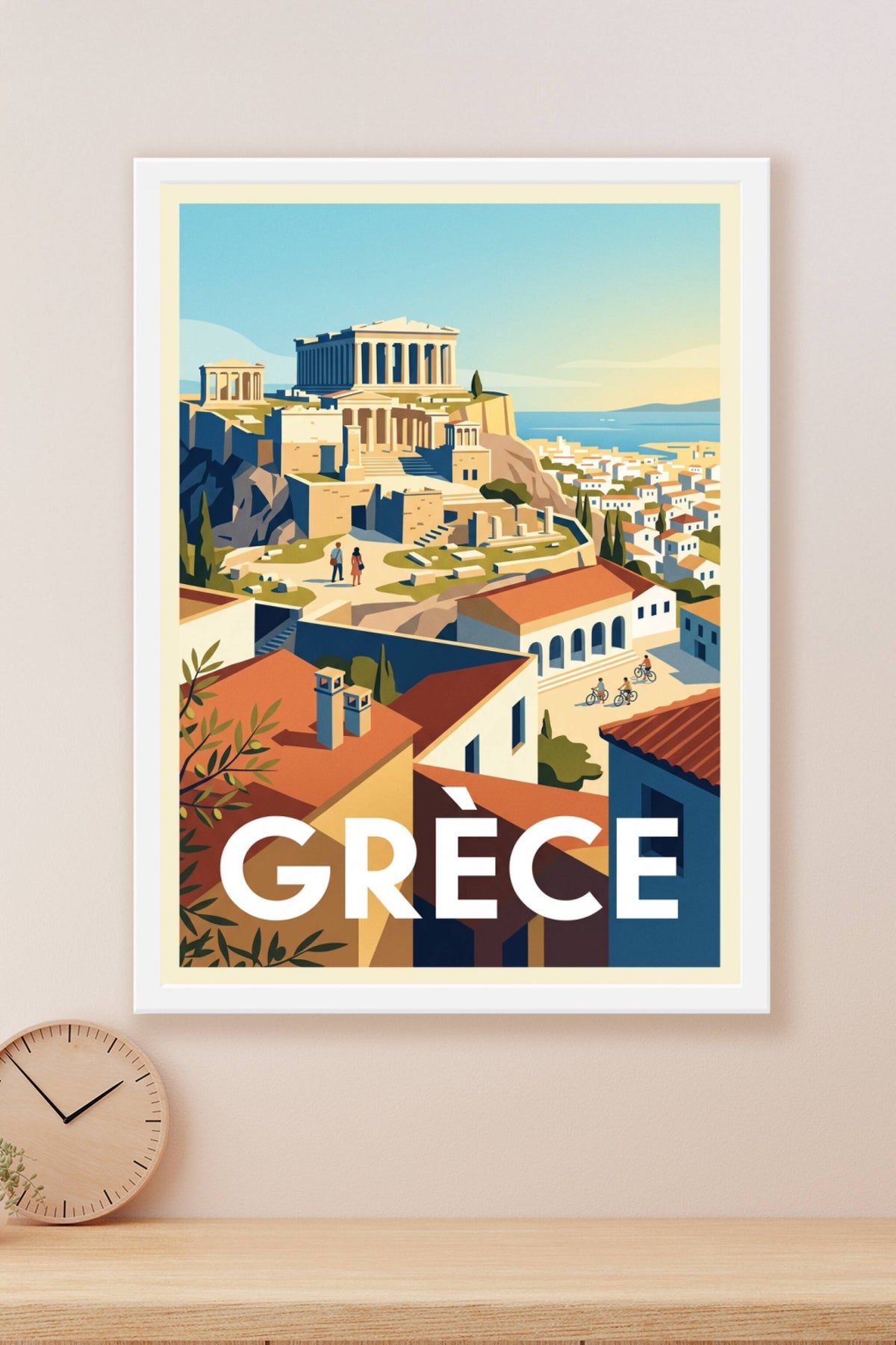 Affiche de Grèce, poster de l'Acropole d'Athènes