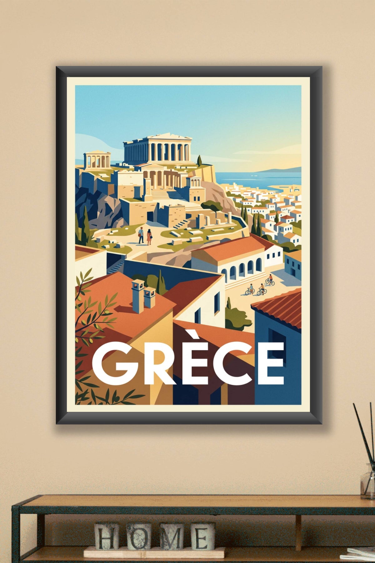Affiche de Grèce, poster de l'Acropole d'Athènes