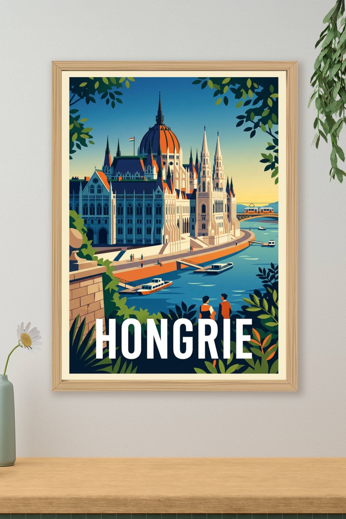 Affiche de Hongrie, Parlement de Budapest