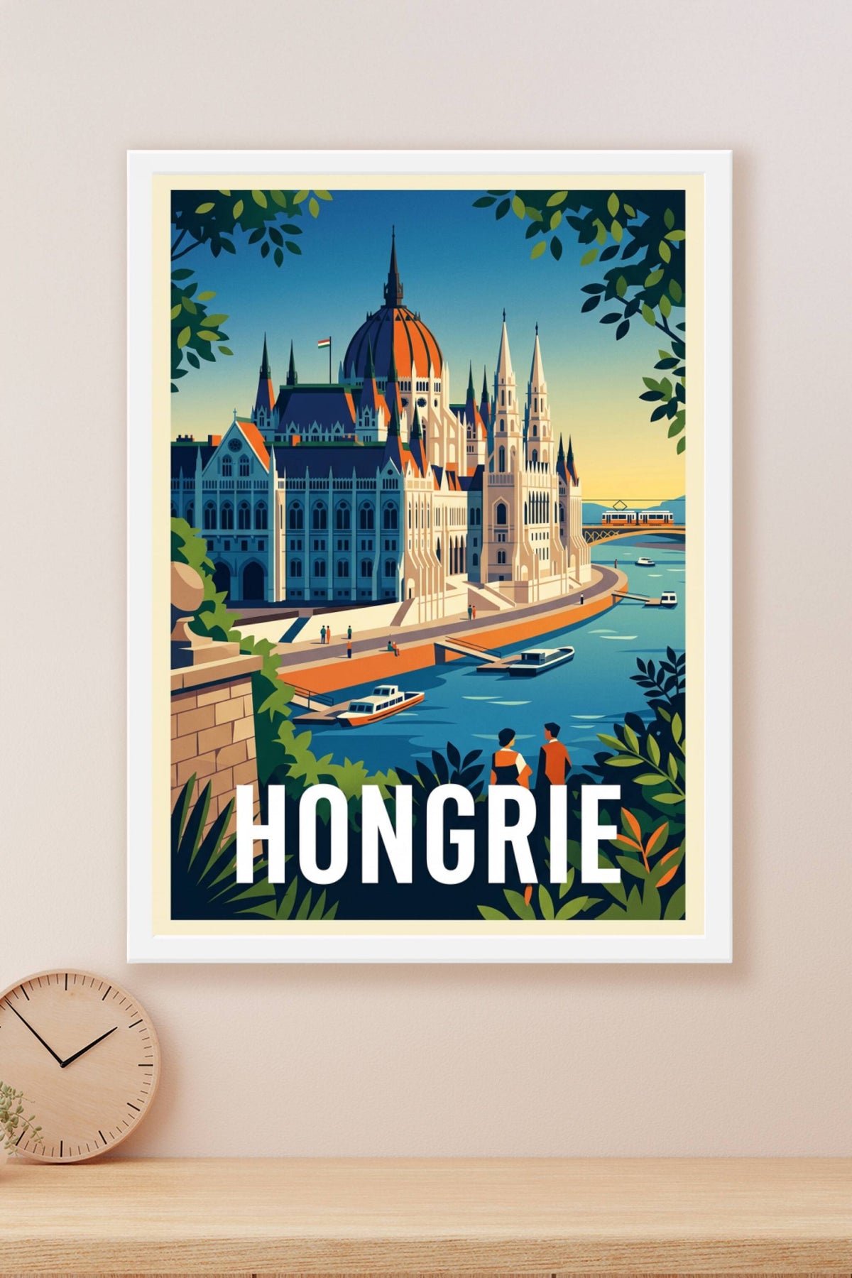 Affiche de Hongrie, Parlement de Budapest