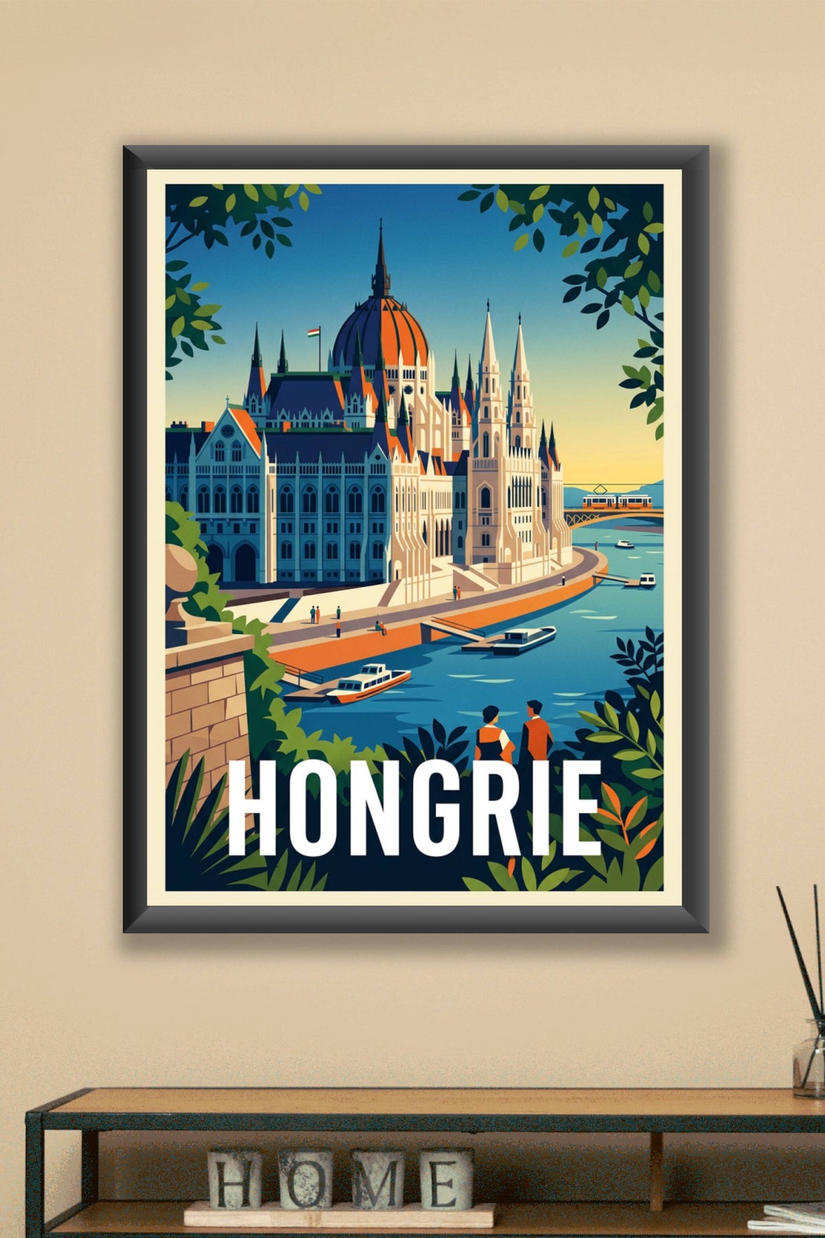 Affiche de Hongrie, Parlement de Budapest